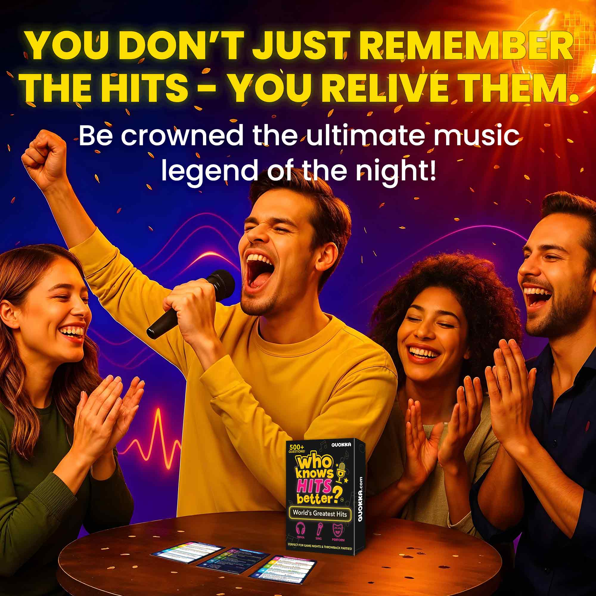 Card Game Who Knows Hits Better? 500+ Questions Music Games - Image 6