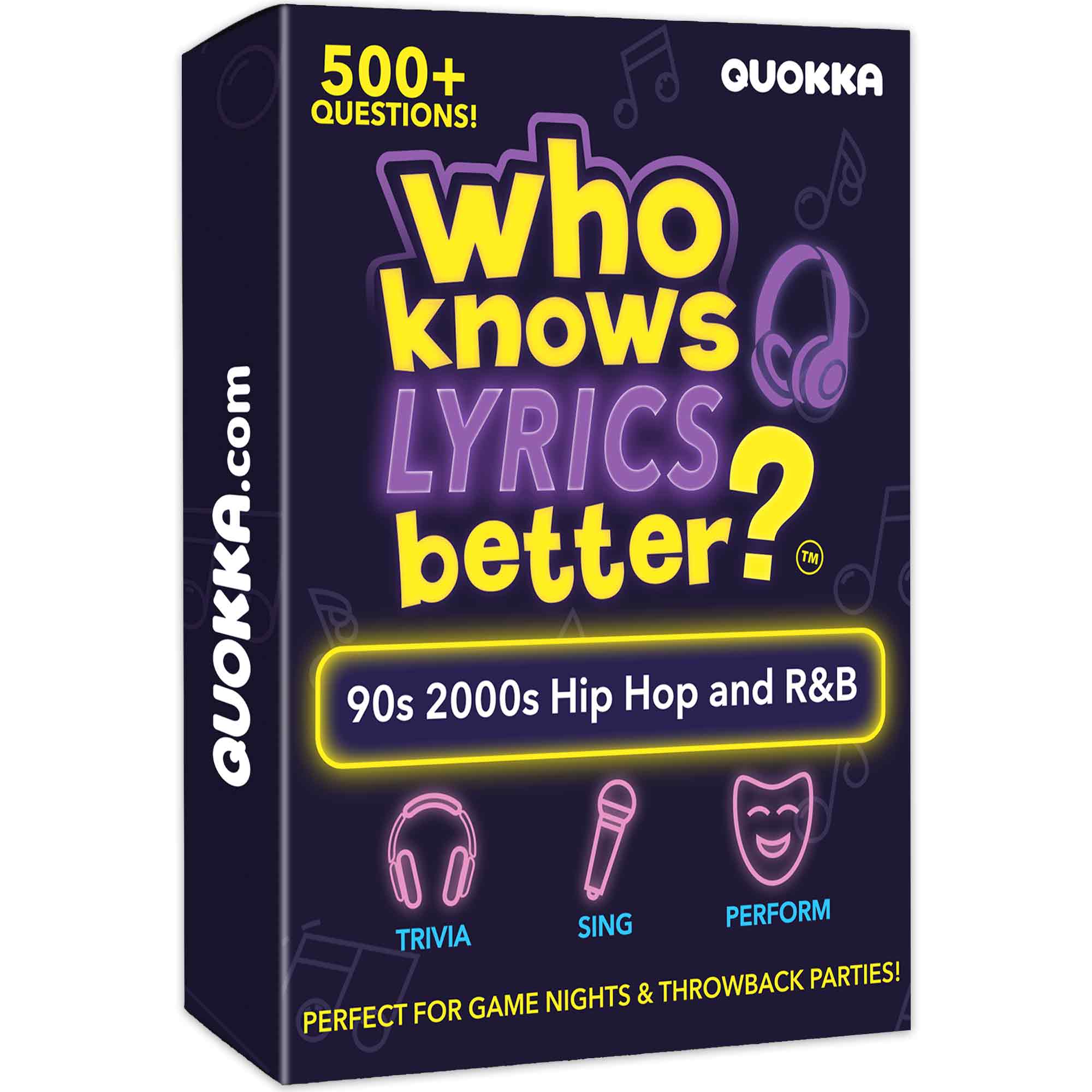 Card Game Who Knows Lyrics Better? 90s & 2000s Hip-Hop & R&B