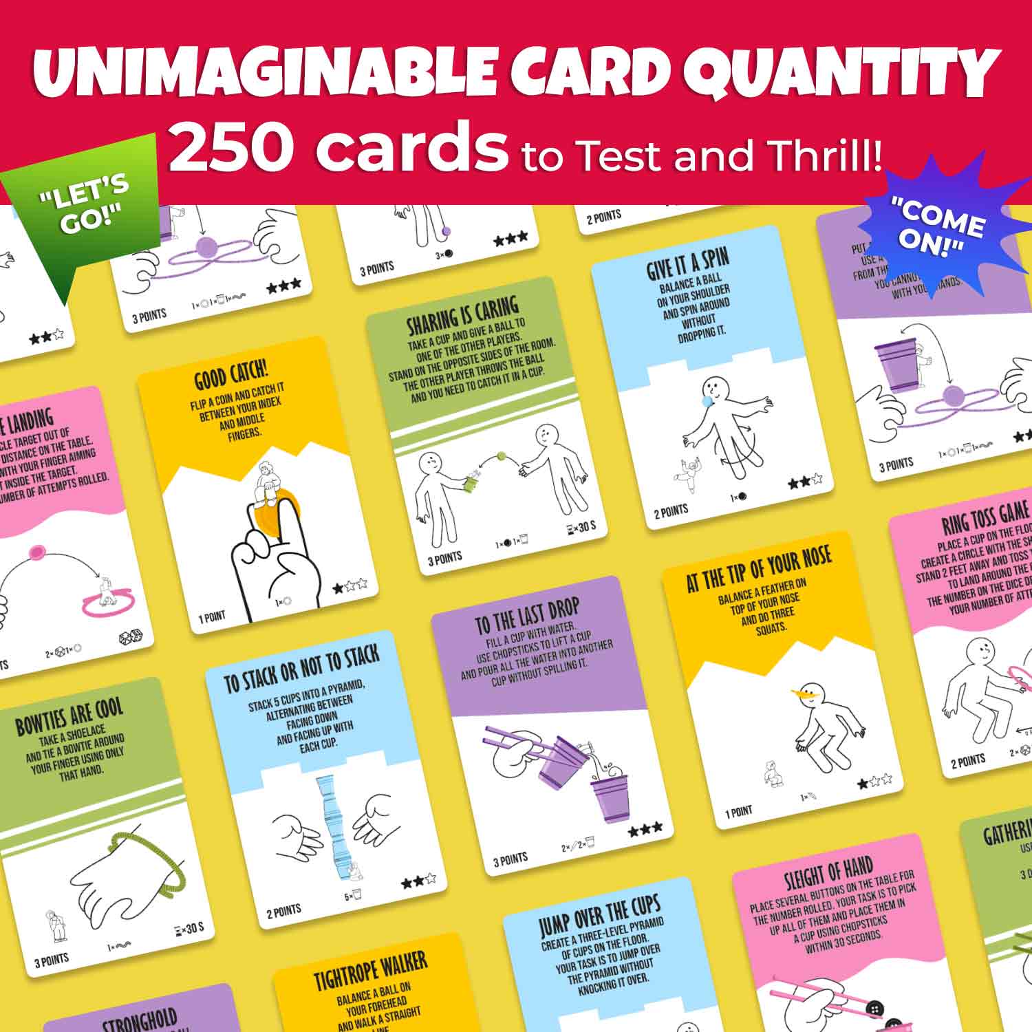Challenge Game Set - 250 Cards with Fun Tasks for Family - Image 3