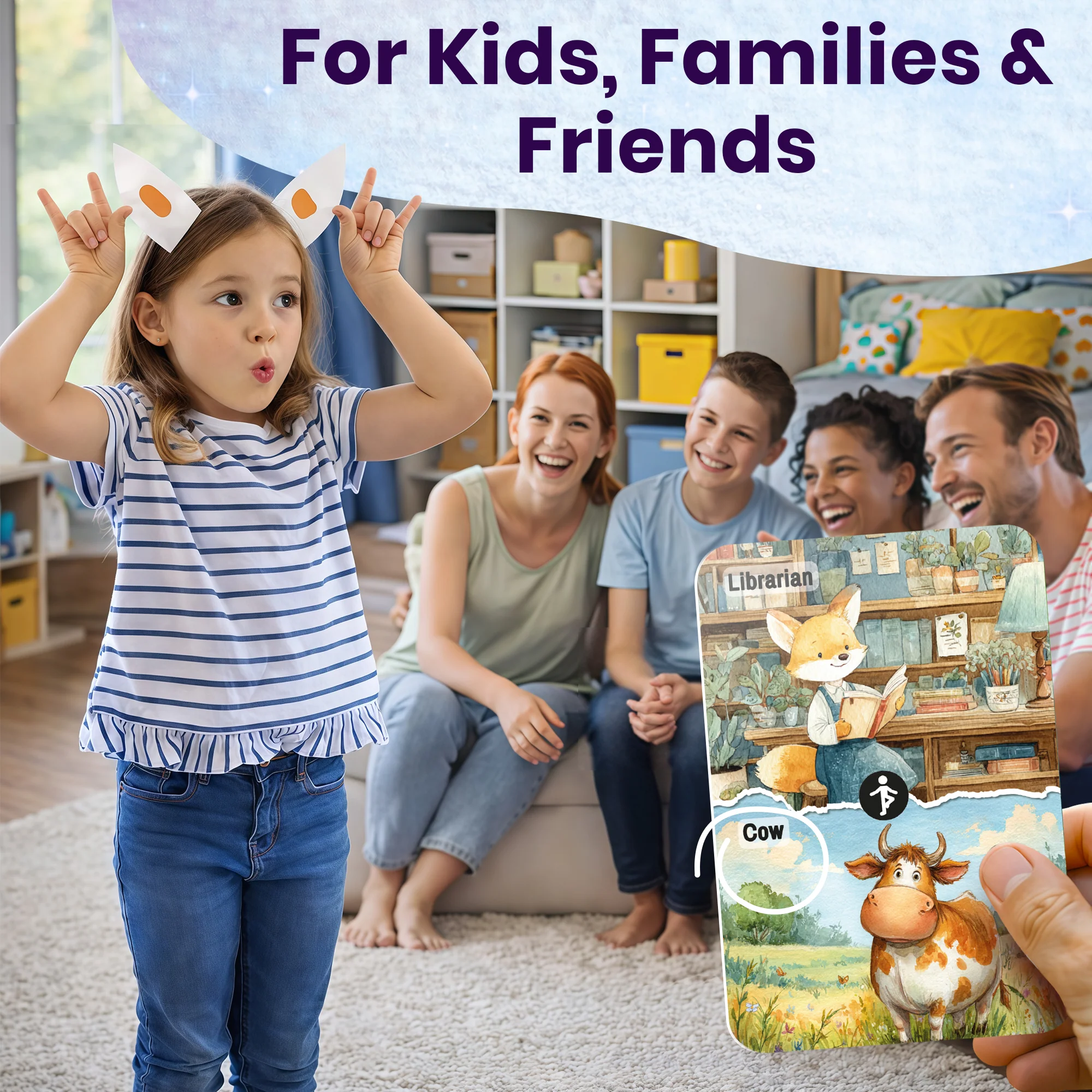 Charades for Kids ā 200 Act & Guess Pantomime Tasks Game - Image 4