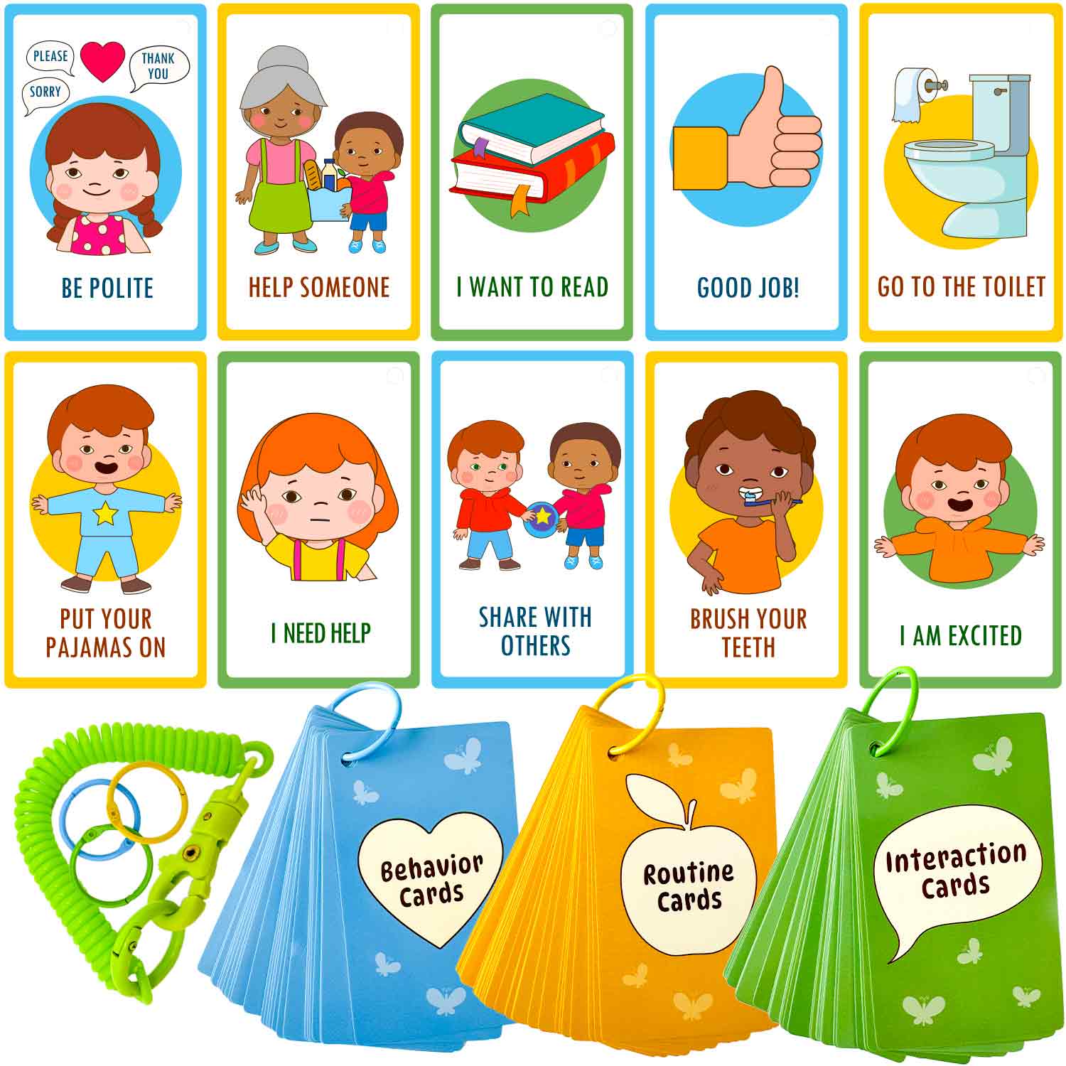 Communication Cards for Kids - Autism Learning Materials