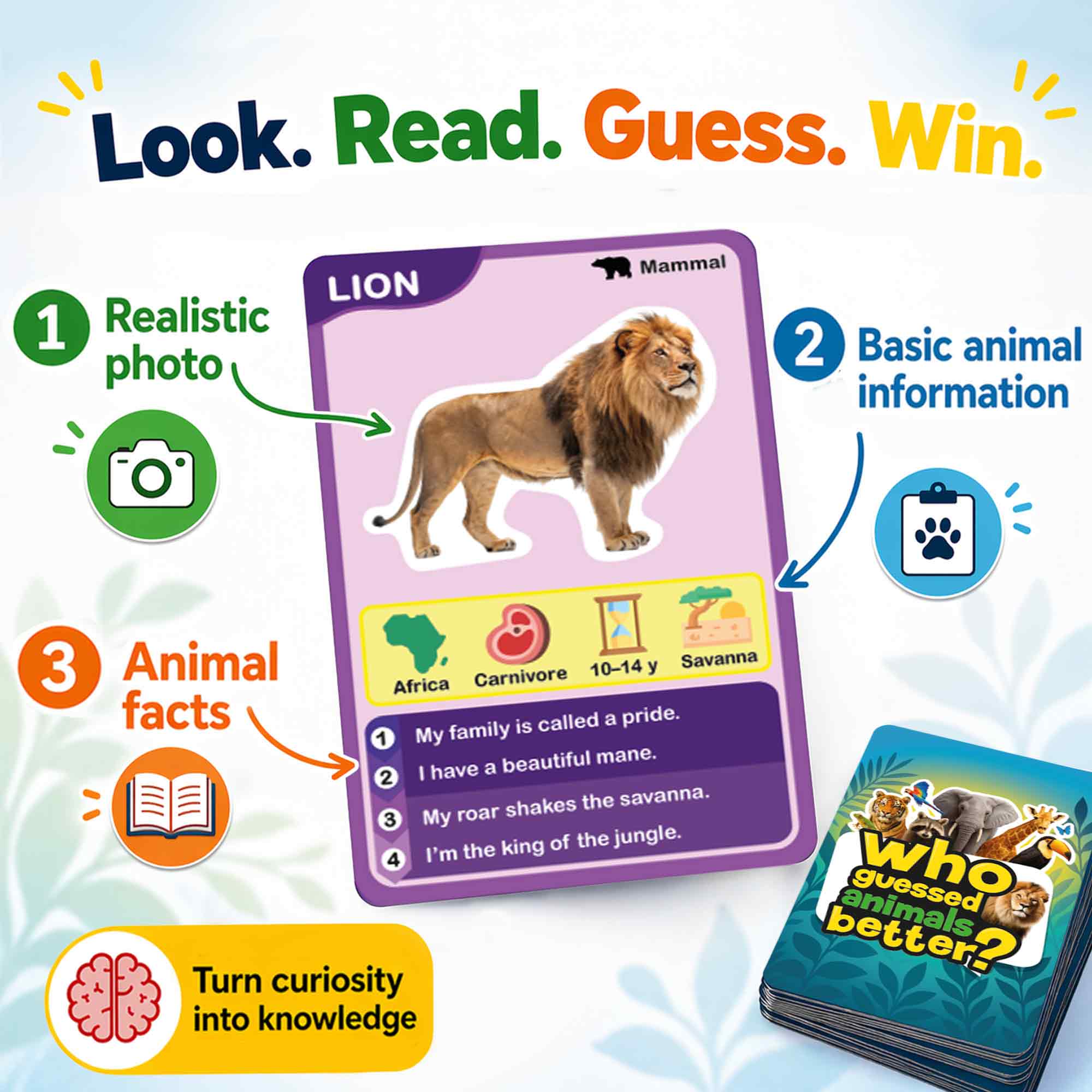 Educational Game for Kids - Who Guess It Better: Animals Volume 1 - Image 5