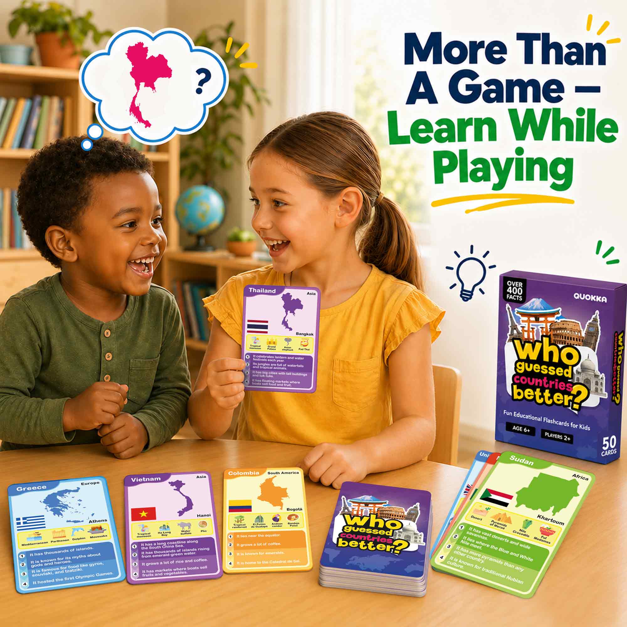 Educational Game for Kids - Who Guess It Better: Countries - Image 3
