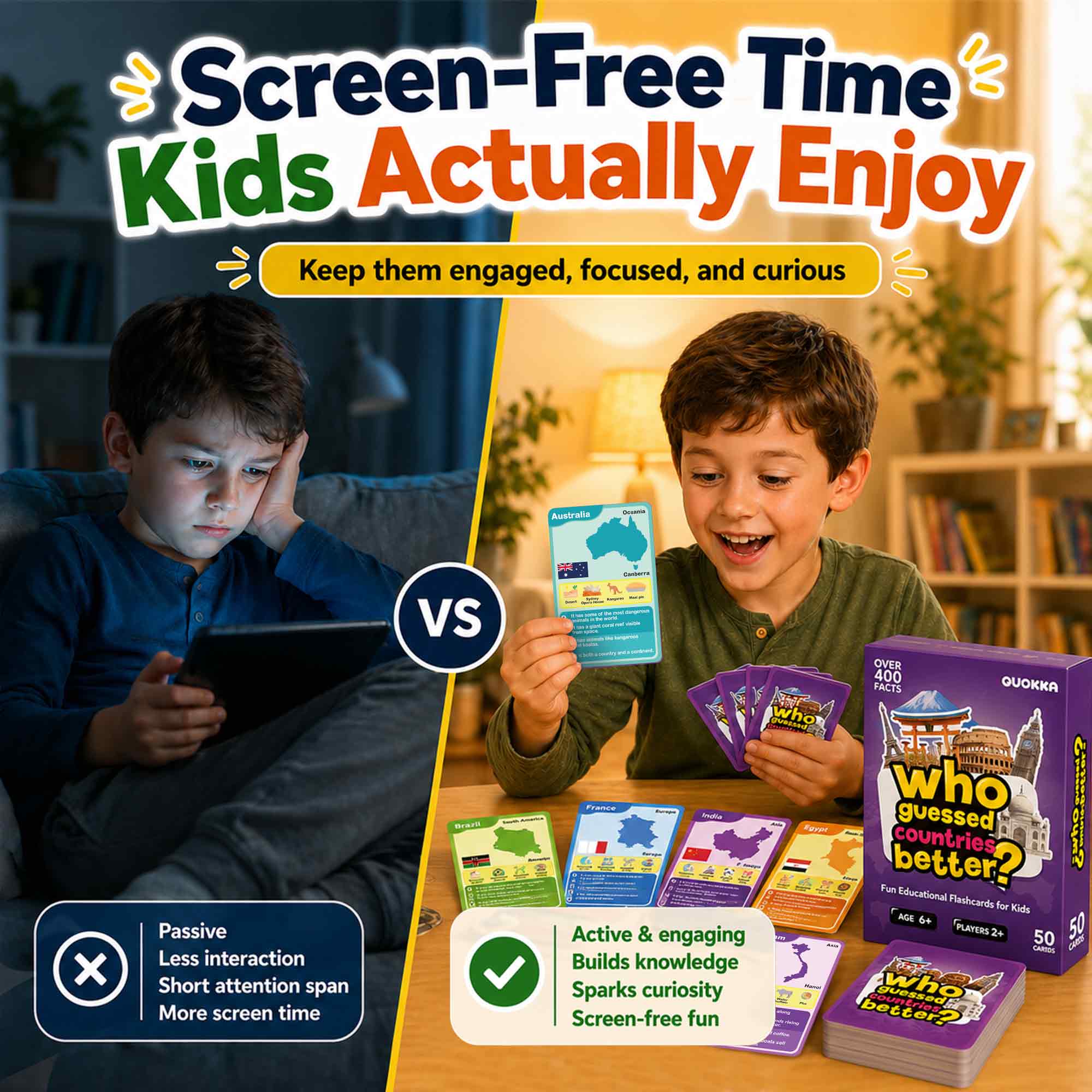 Educational Game for Kids - Who Guess It Better: Countries - Image 6