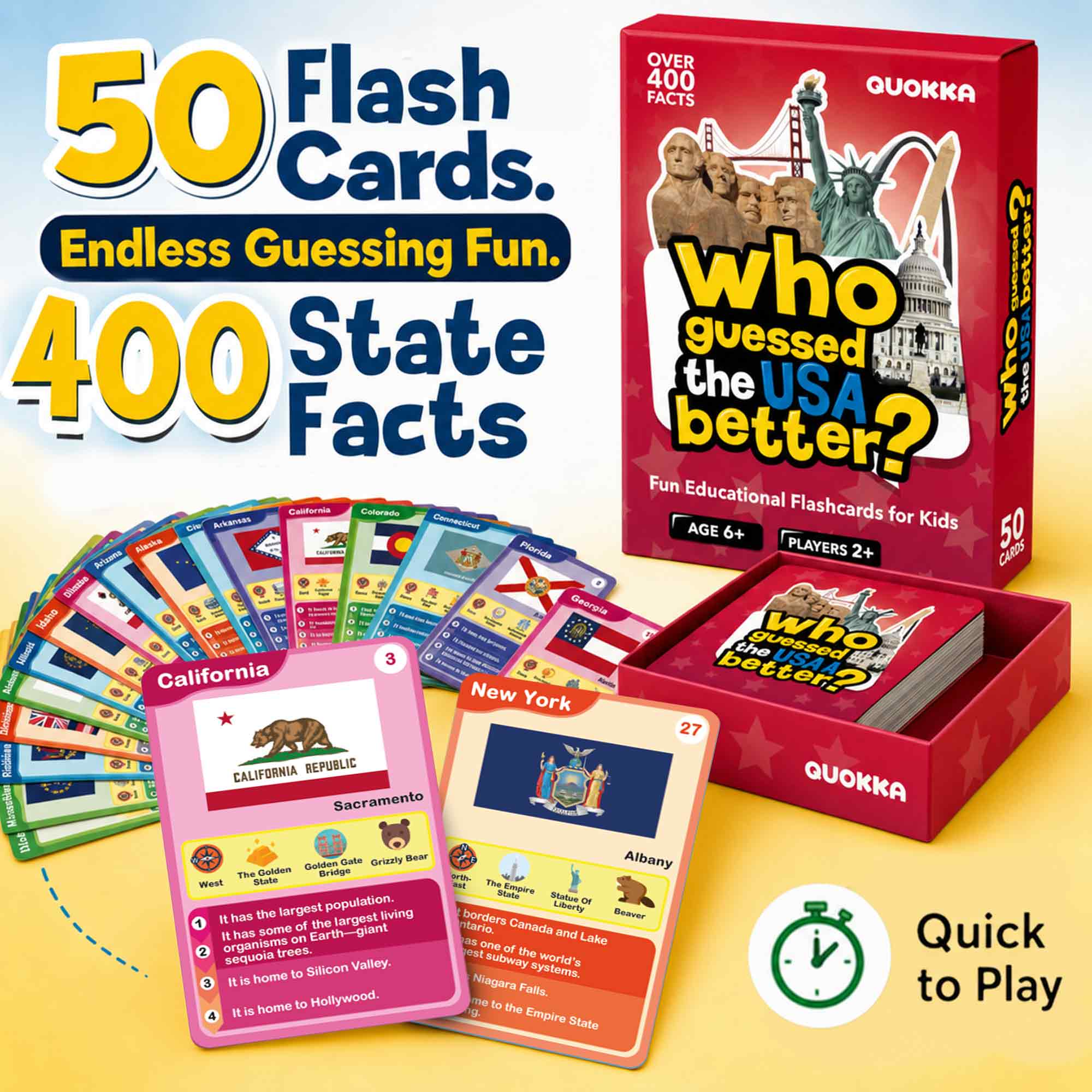 Educational Game for Kids - Who Guess It Better: USA States - Image 2