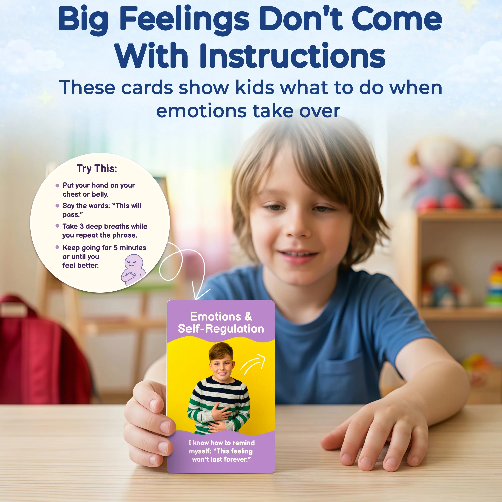 Emotional Regulation Cards for Kids â ADHD Focus & Calm Deck - Image 3