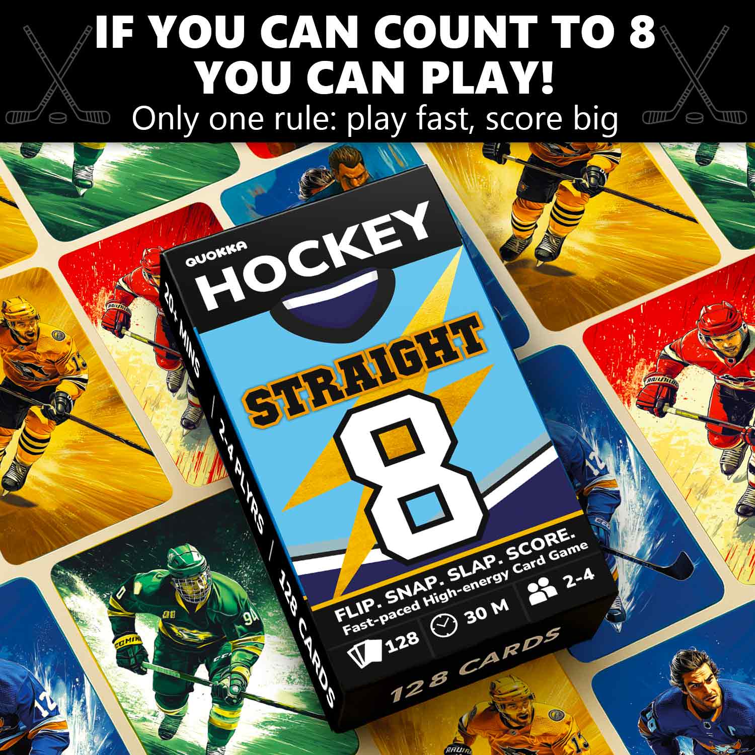Fast-Paced Hockey Card Game for Kids & Adults - Image 2