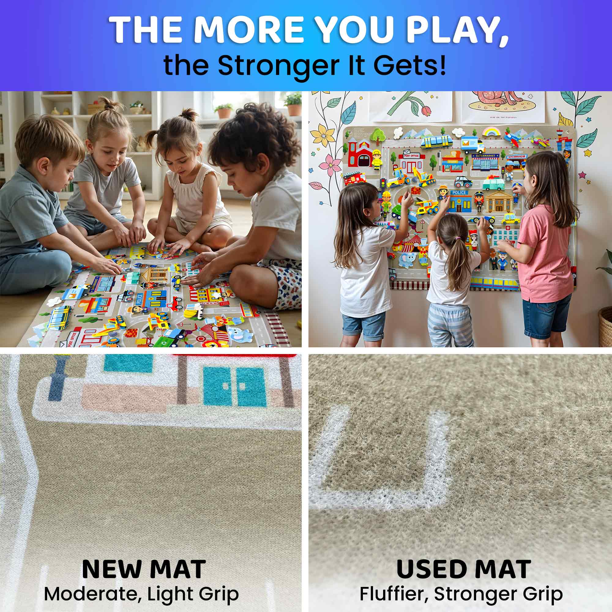 Felt Board City for Kids | Educational Flannel Toy - Image 4