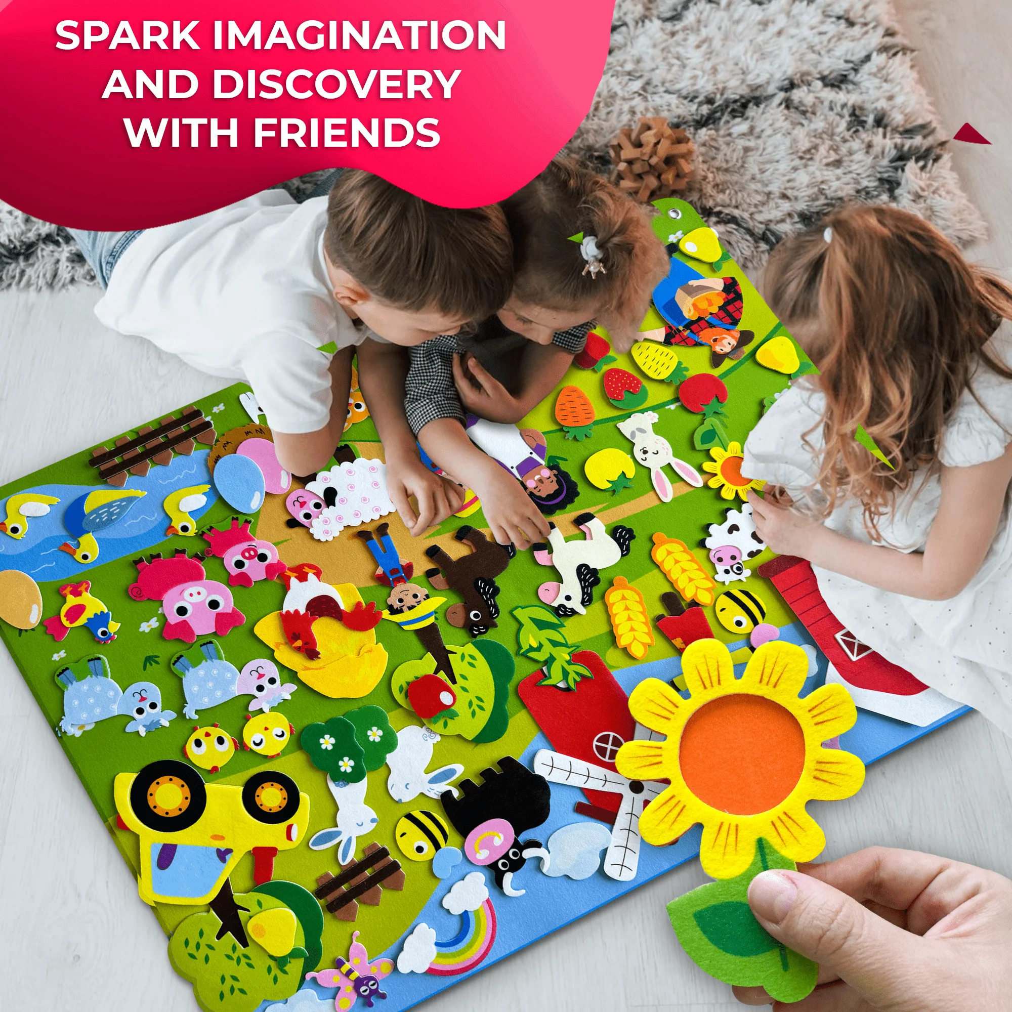 Felt Board Farm for Kids | Educational Flannel Toy - Image 5