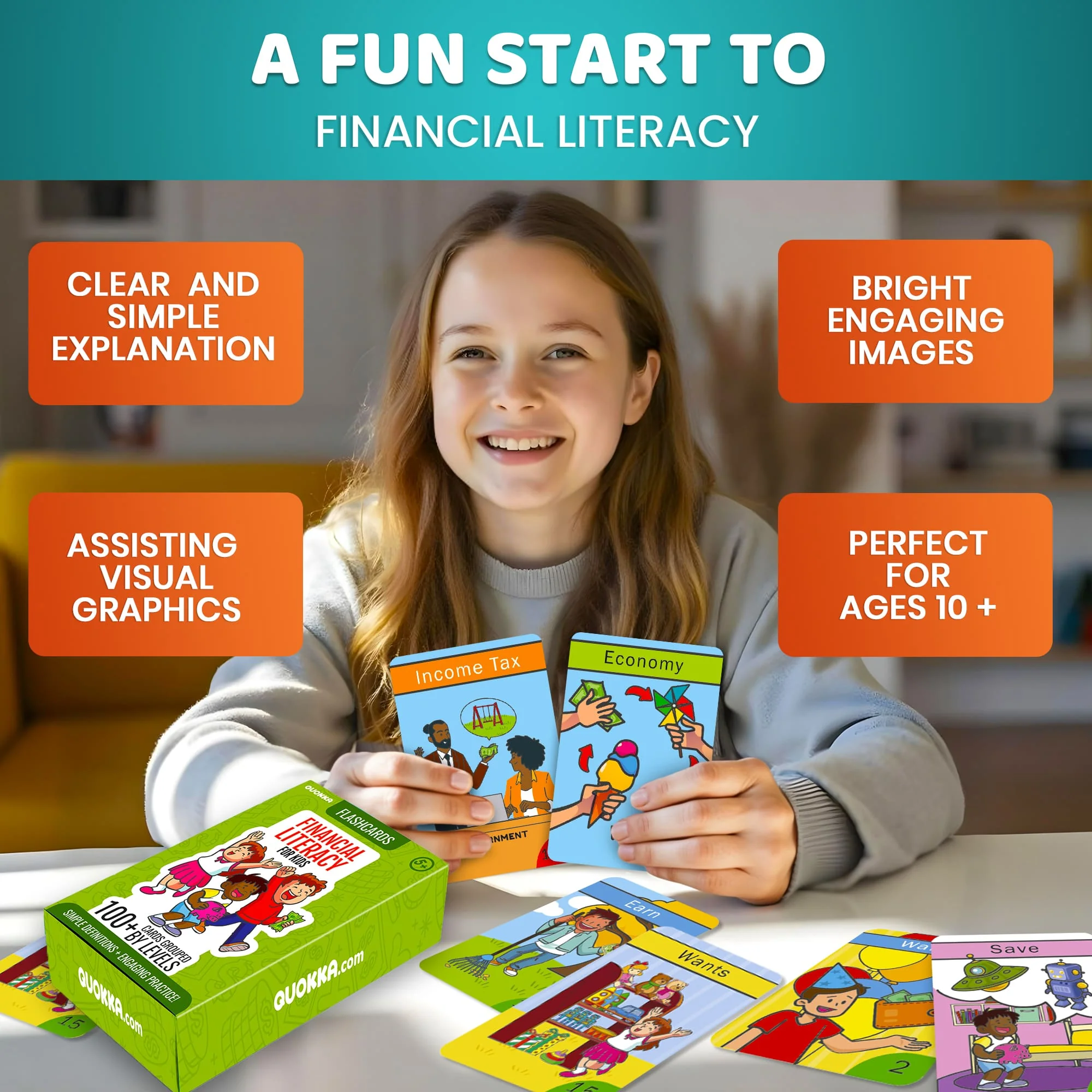 Financial Literacy Flash Cards for Kids - Management, Budgeting - Image 5