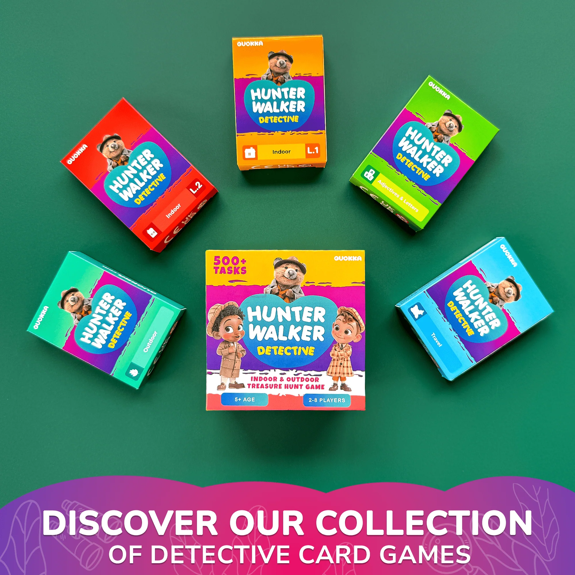 Scavenger Hunt Game 50 Cards for Kids | Adjectives & Letters - Image 6