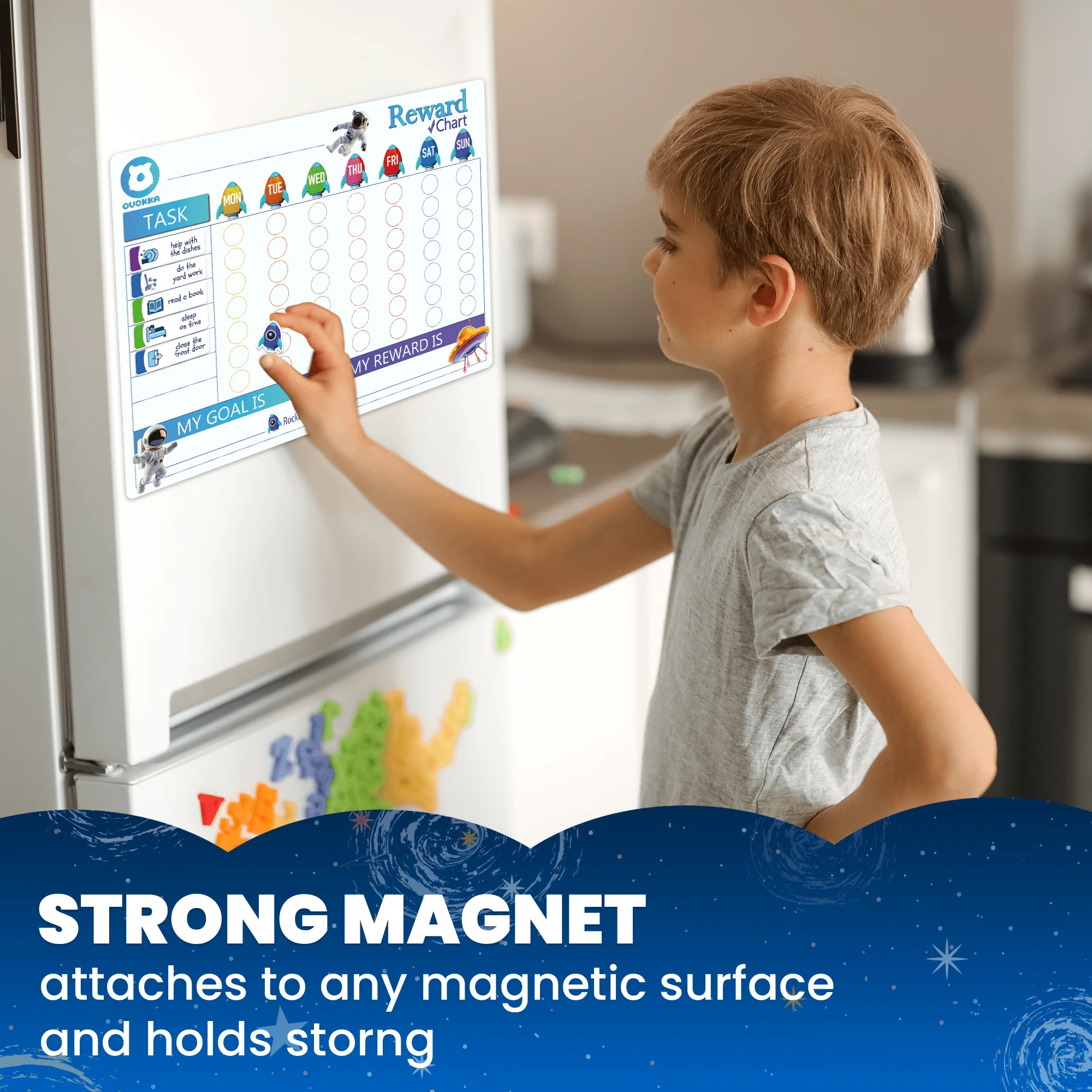 Magnetic Behavior Chore Chart for Kids - Boys Edition - Image 3