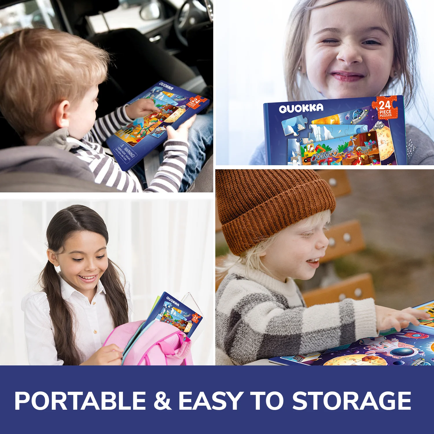 Magnetic Book 3x24 Pcs Puzzles for Kids | Space, Animals - Image 5