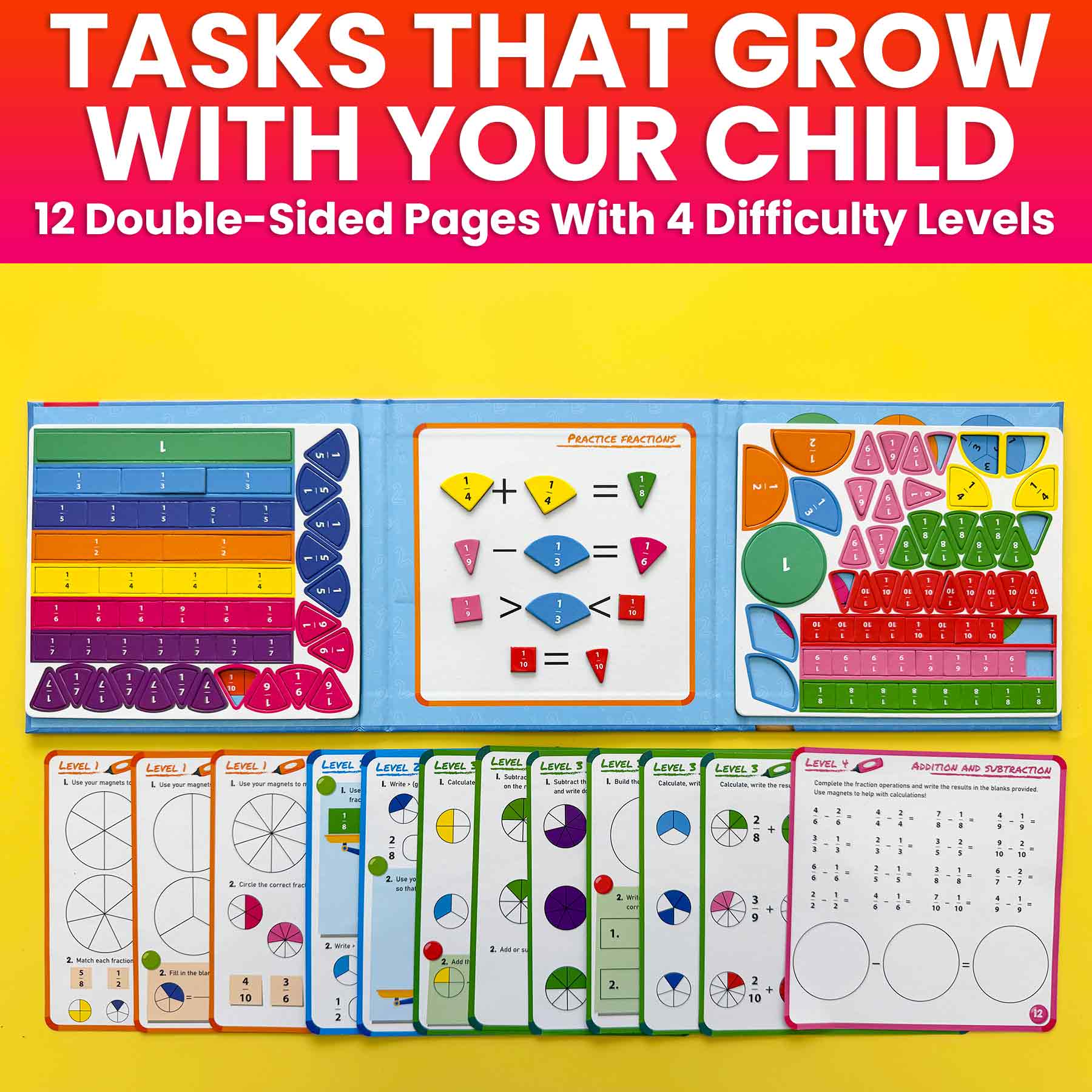 Magnetic Fractions Set – Hands-On Math Learning - Image 4