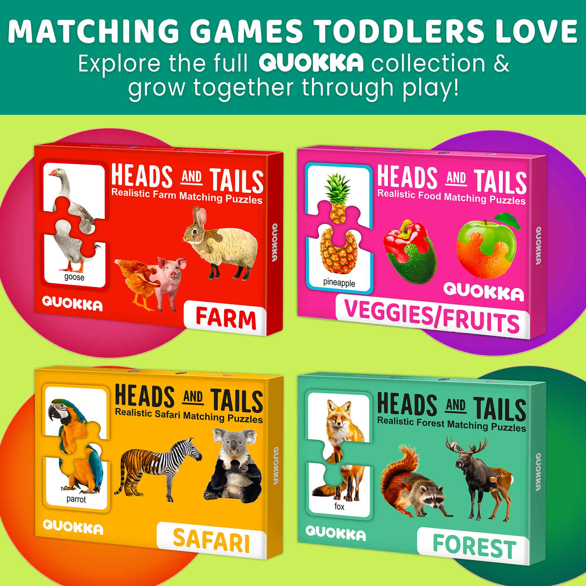 Matching Puzzle for Toddlers - 16 Realistic Pairs Farm Animals - Image 6