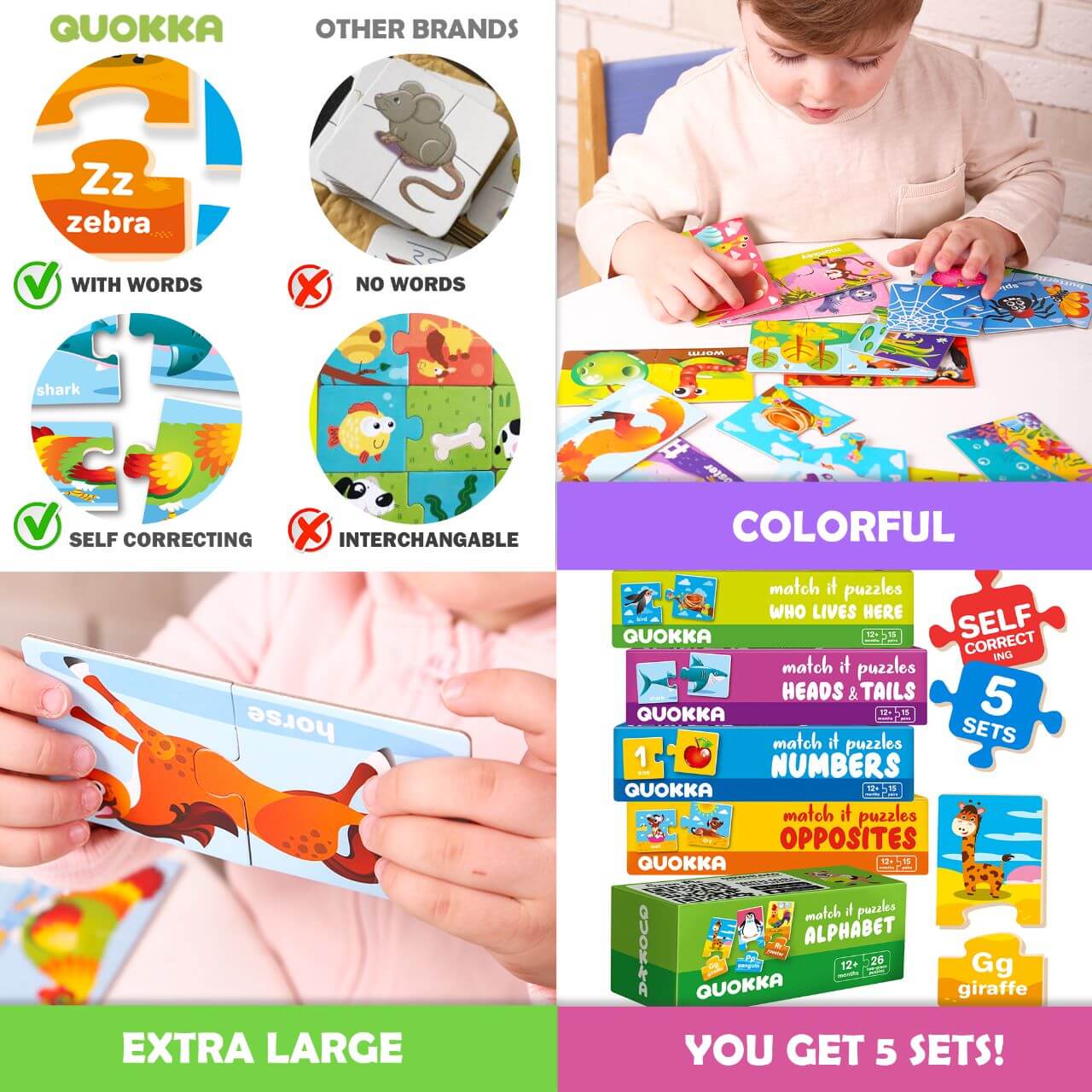 5 Set Matching Self Correcting Games for Kids - Image 6