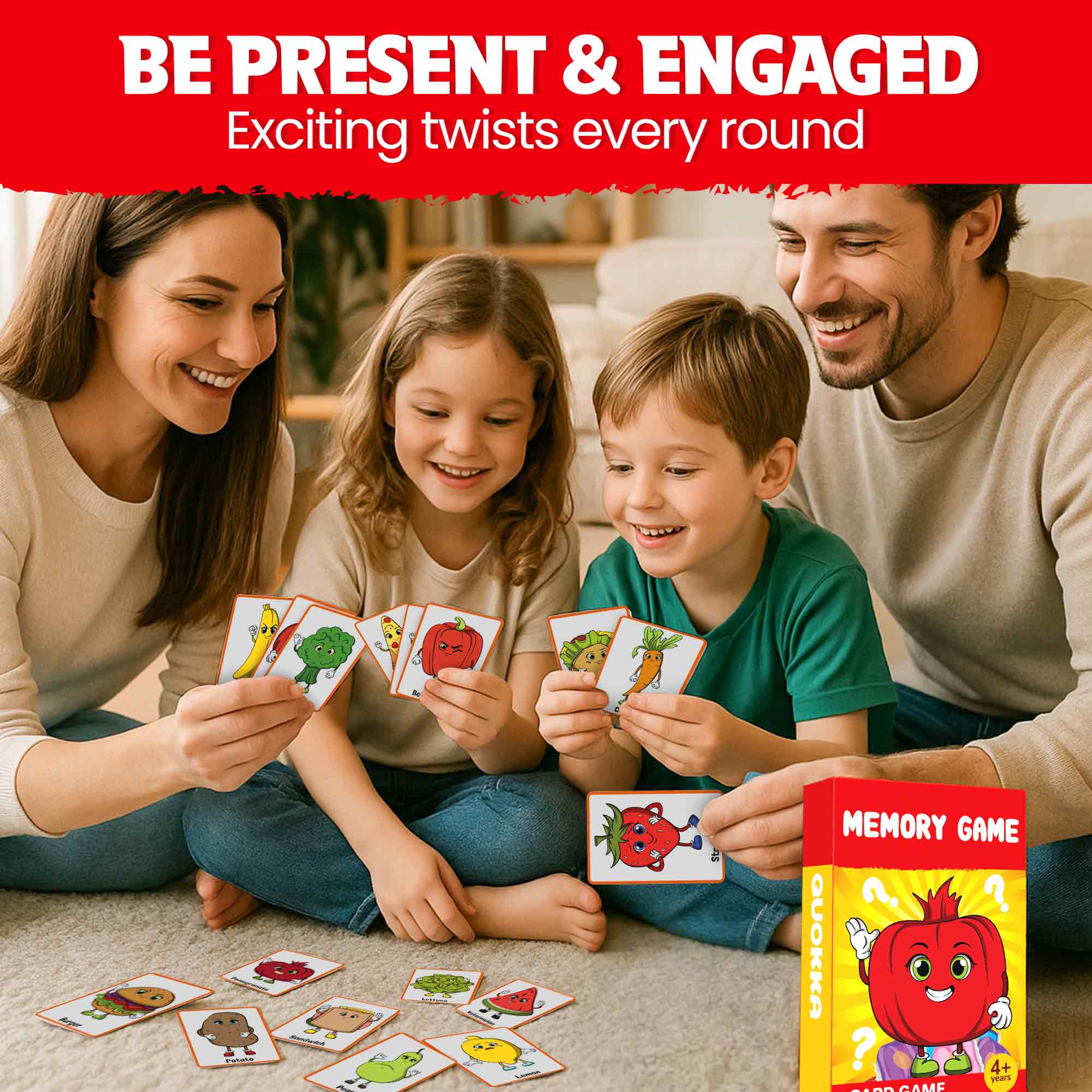 Memory Card Game for Kids Ages 4–8 Educational & Engaging Fun Game - Image 5