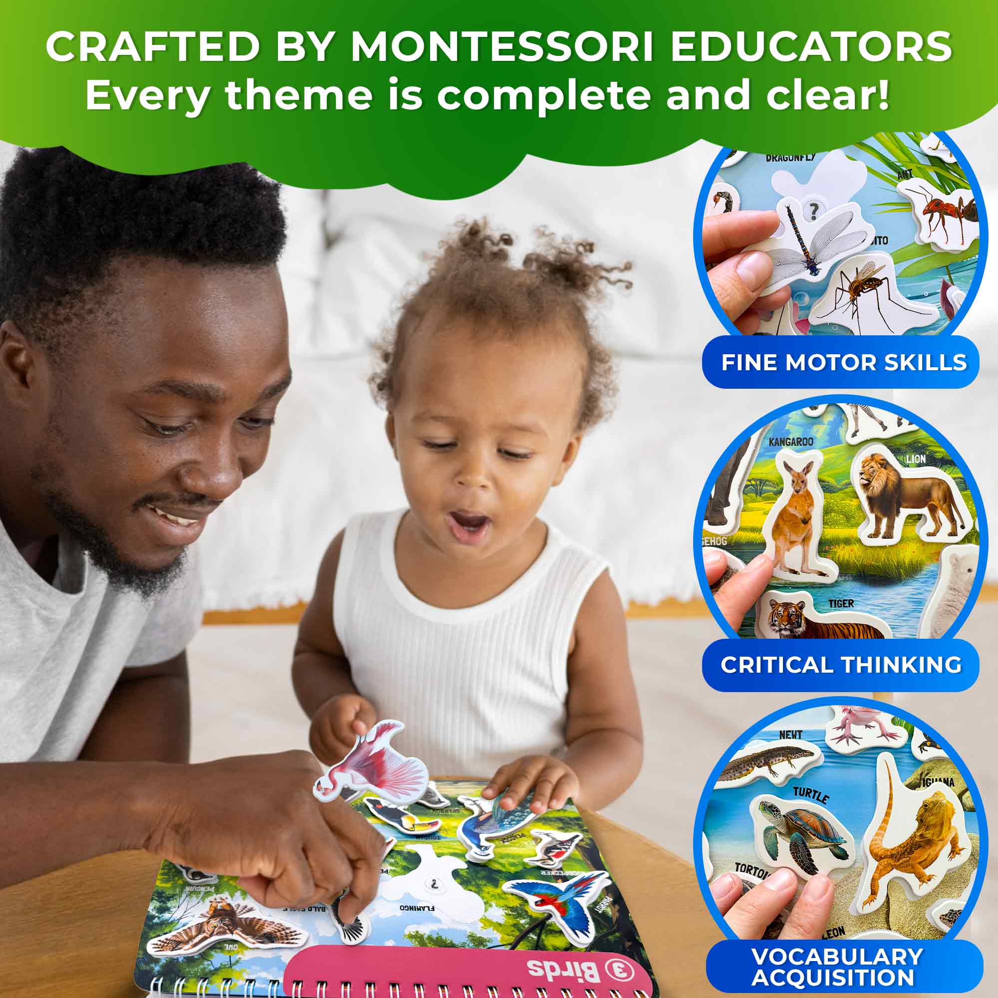 Montessori Busy Book for Kids | Learning Wildlife - Image 4