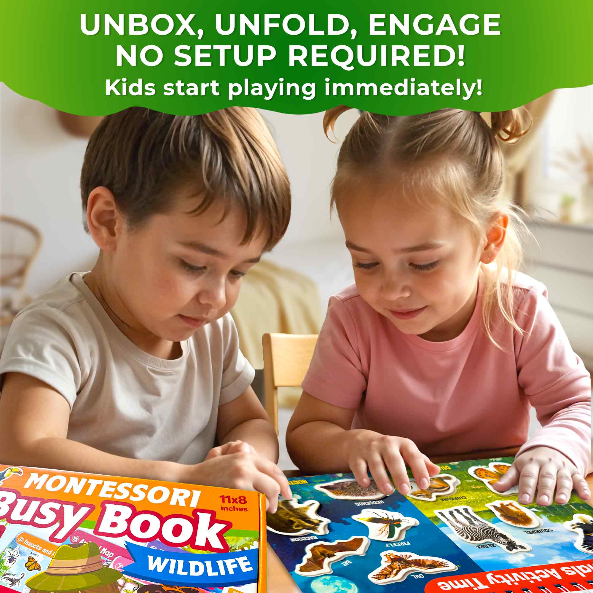Montessori Busy Book for Kids | Learning Wildlife - Image 6