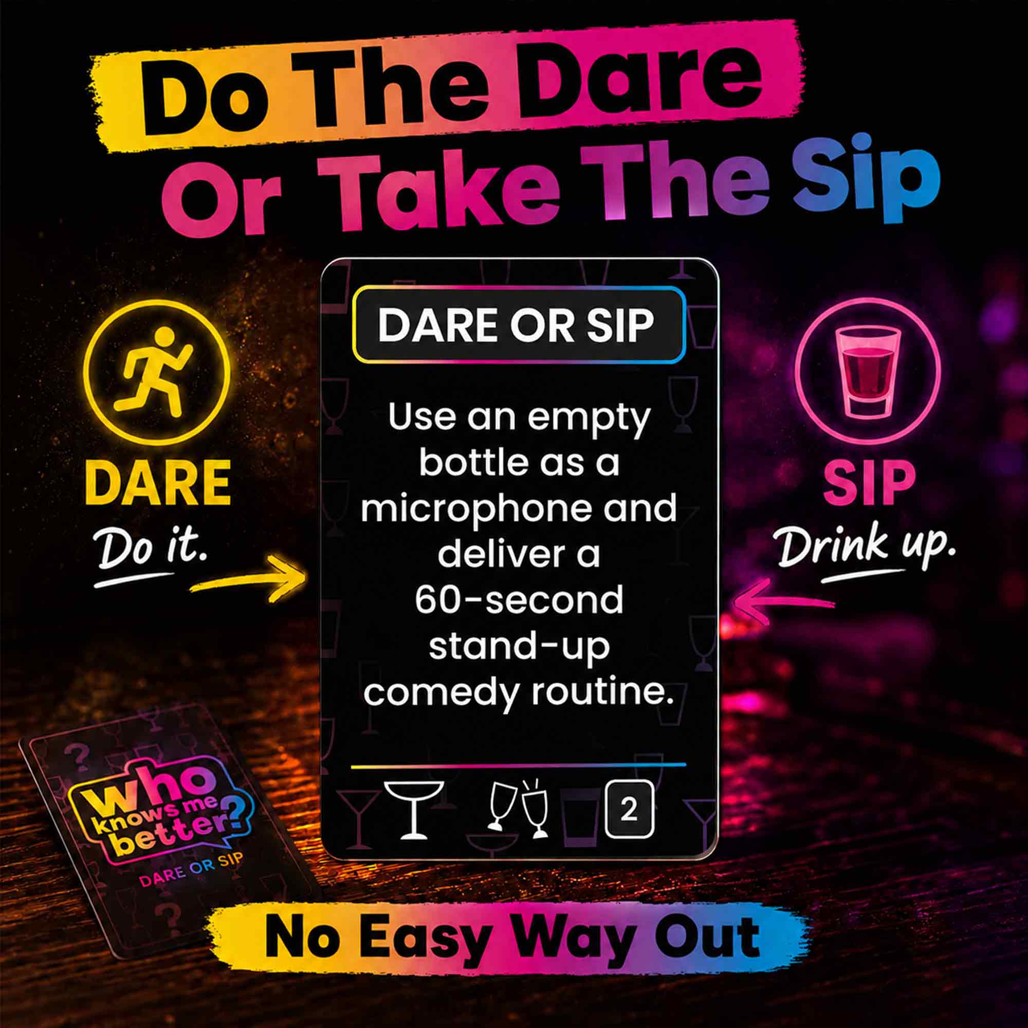 Party Card Game - Dare Or Sip Adults Only, Drinking-Style - Image 3