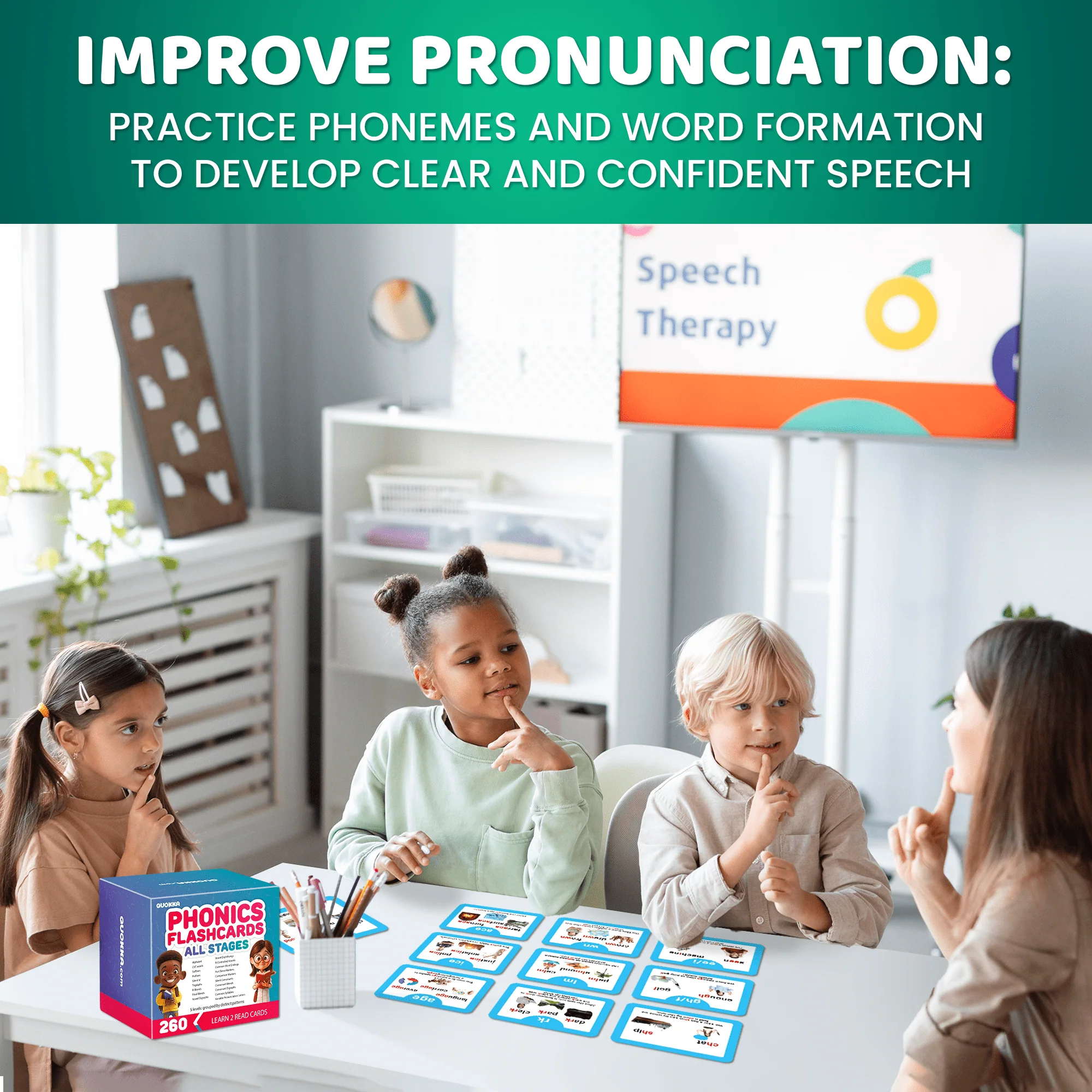 Phonics Flash Cards for Kids | 260 Cards for Reading Fluency - Image 6