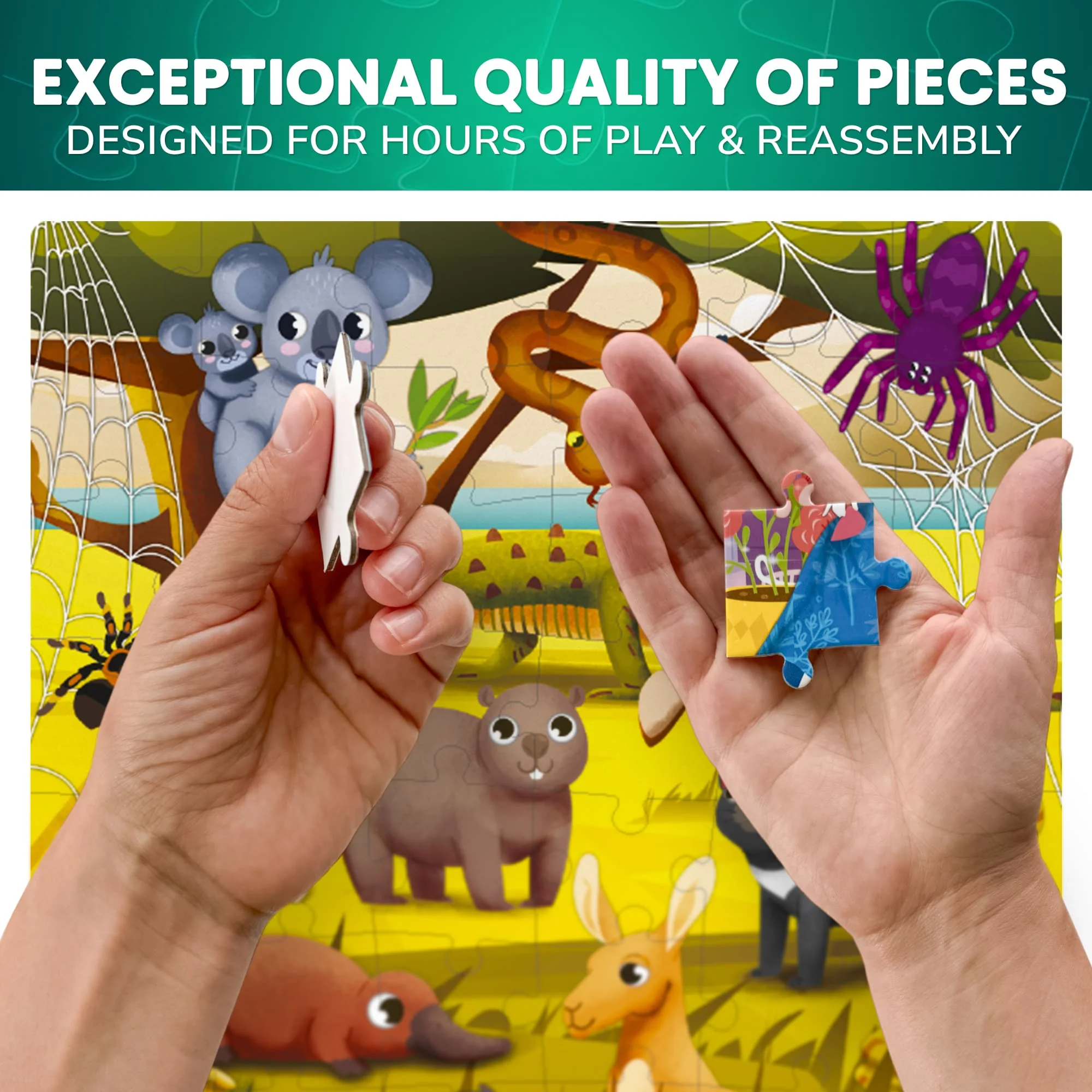 4 Set 60 Pcs Puzzles for Kids | Polar Pals,Birds, Animals - Image 4