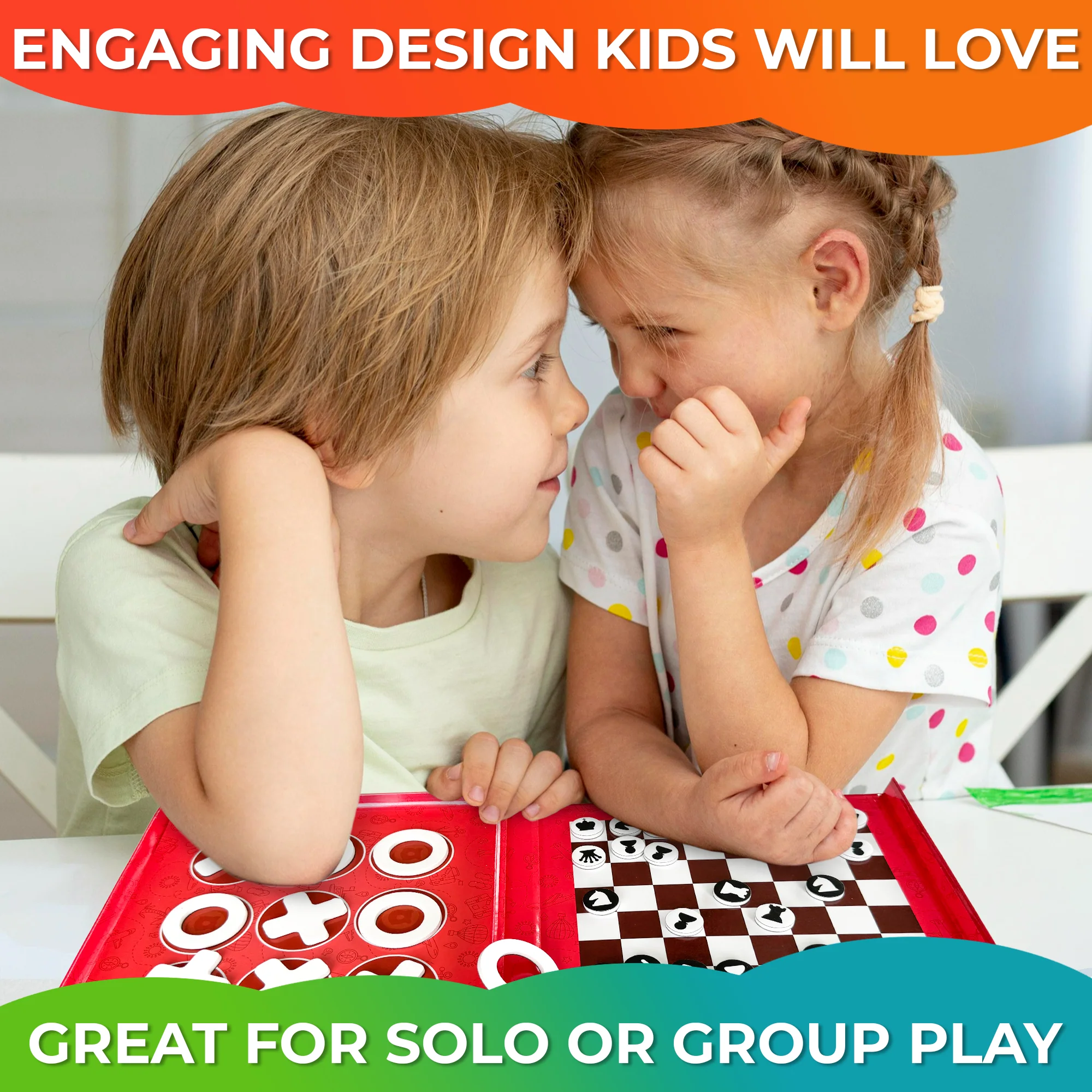 3 in 1 Chess Checkers Tic-Tac-Toe | Travel Games - Image 4