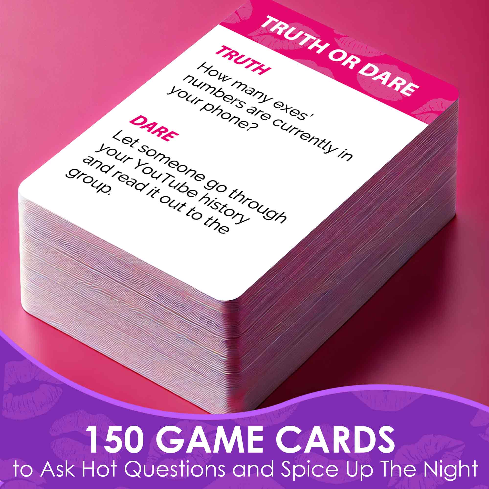Bachelorette Party Games Kiss The Miss | 250 Cards - Image 3