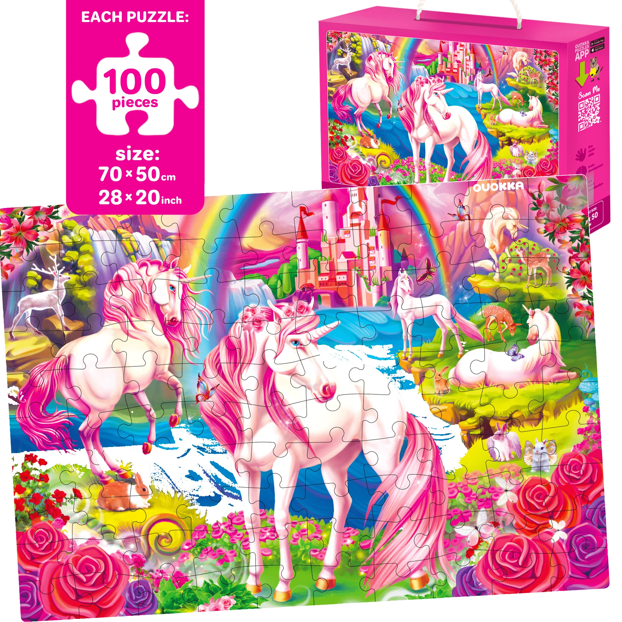 Bundle Set of 6 Puzzles for Kids | Maps, Unicorns - Image 4