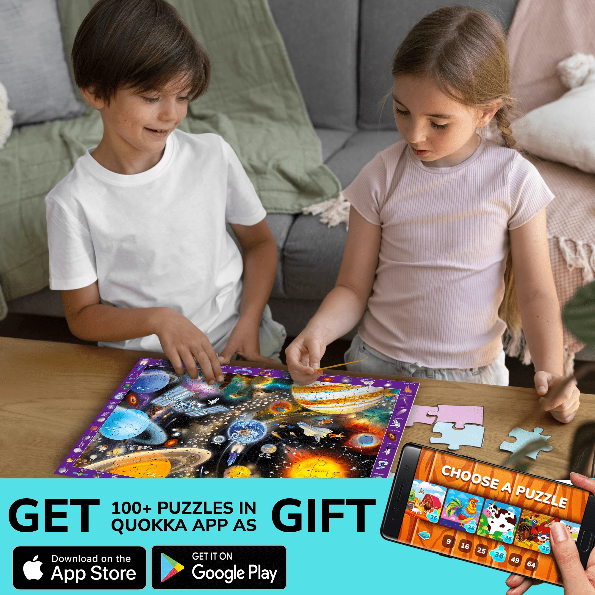 Bundle Set of 7 Puzzles for Kids | Maps, Animals, City Life - Image 5