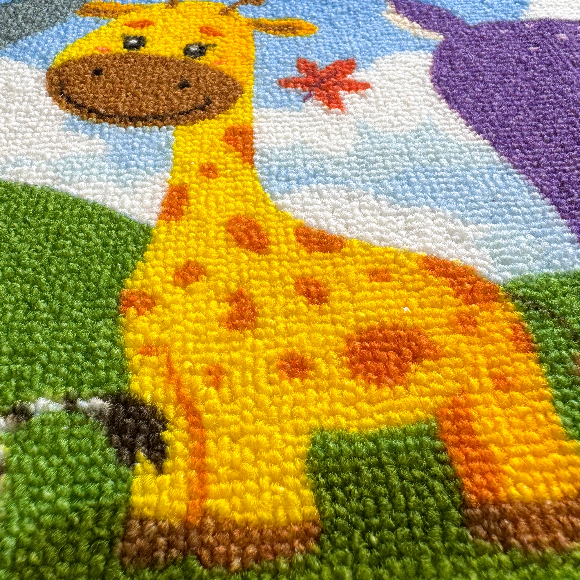 Classroom Rug for Kids 79x60 ABC Rugs Animals - Image 8