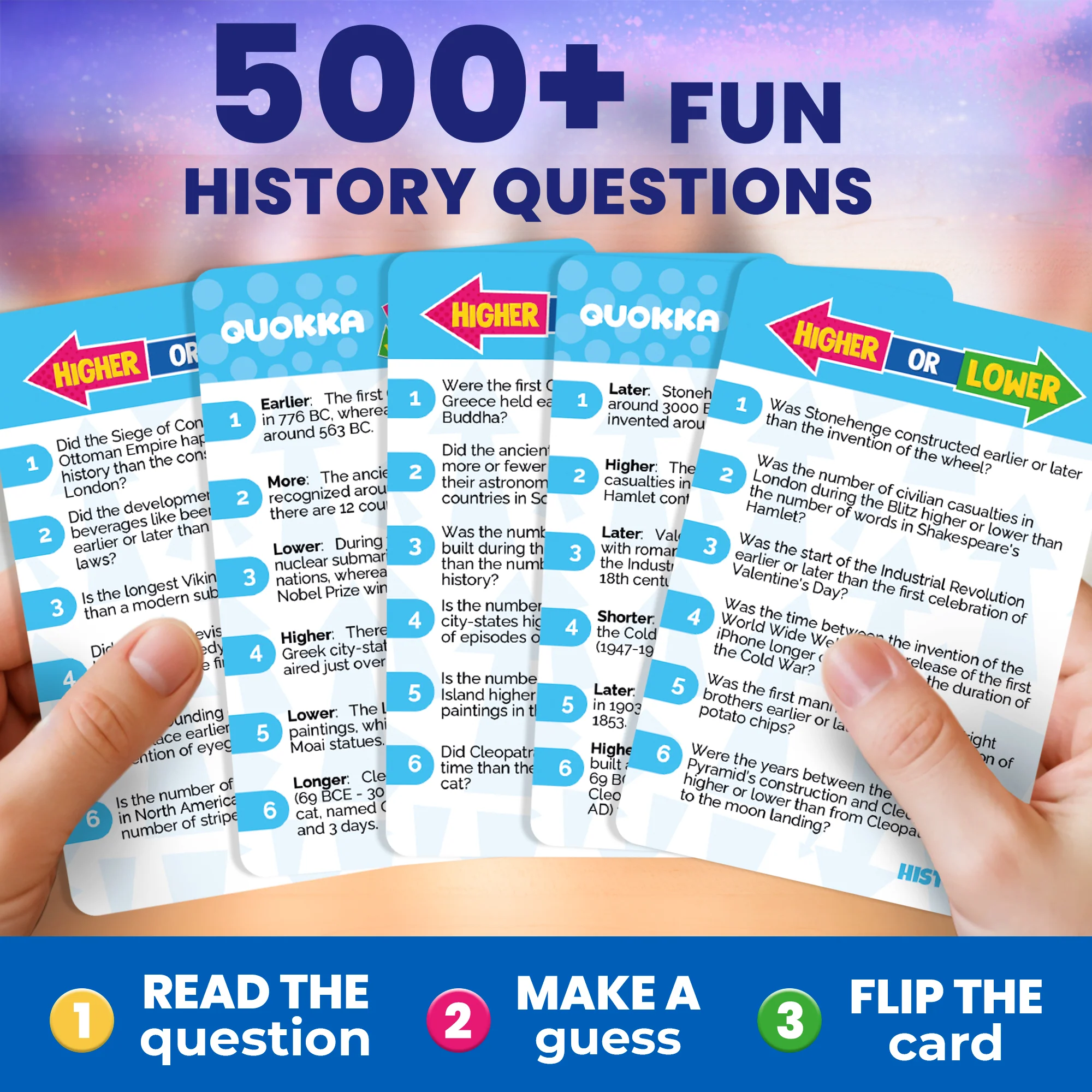 Higher or Lower History Board Game for Kids - Image 3
