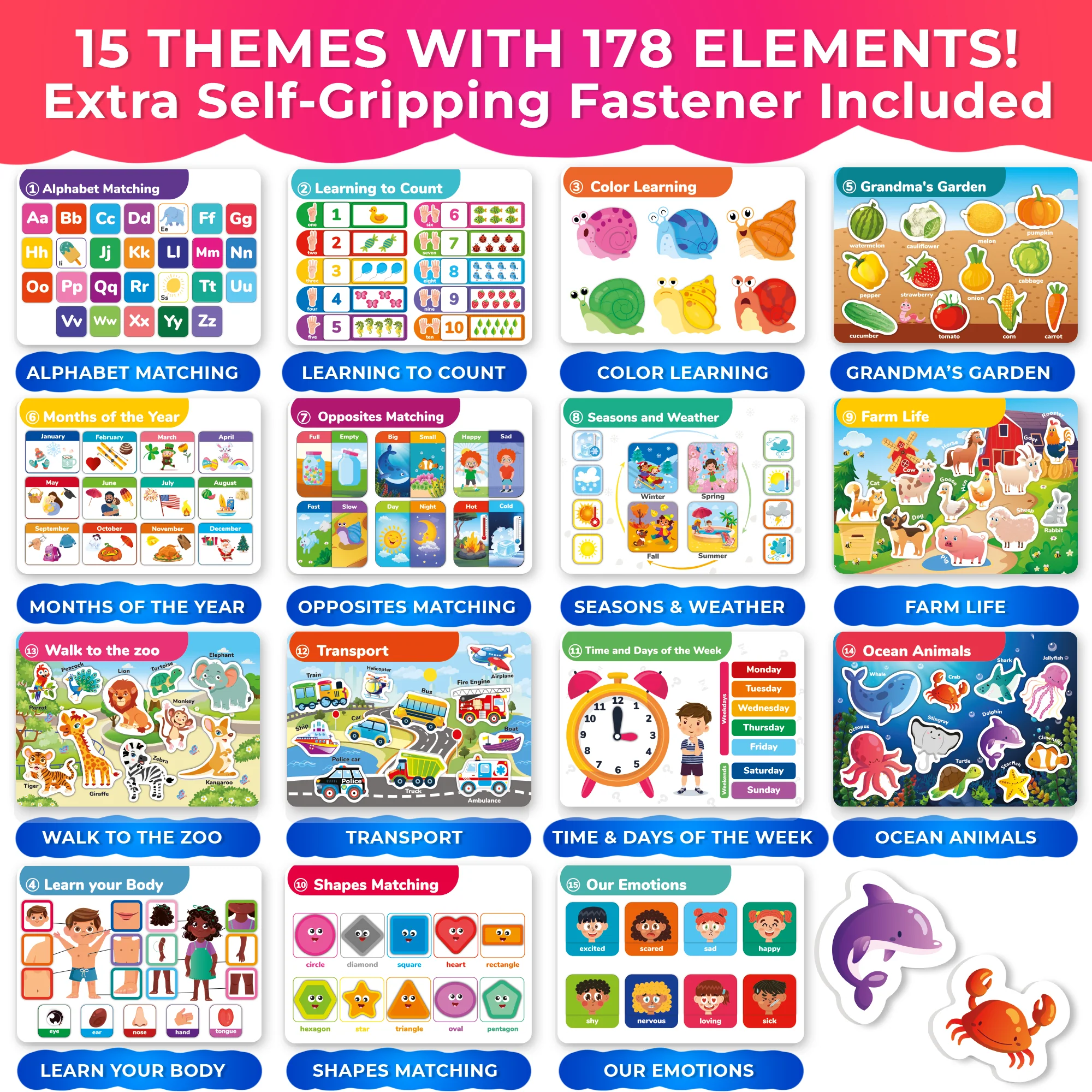 Montessori Busy Book for Toddlers | Activity Book with Interactive Pages - Image 3