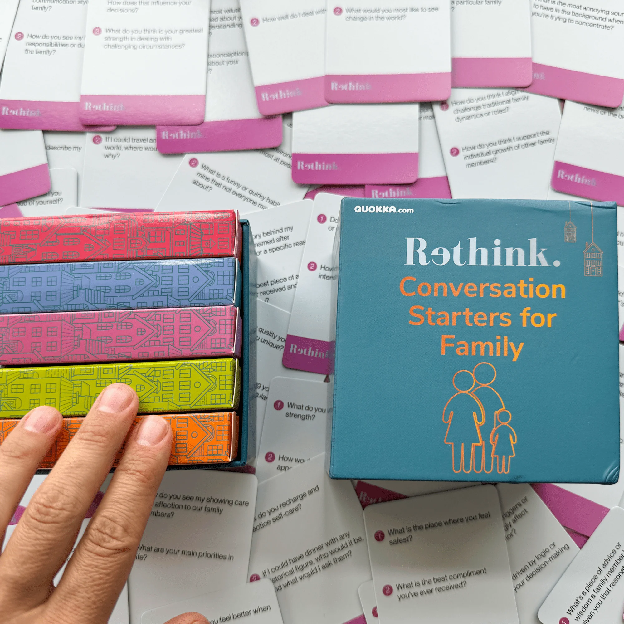 Rethink!: Conversation Starters for Families | 250 Cards - Image 8