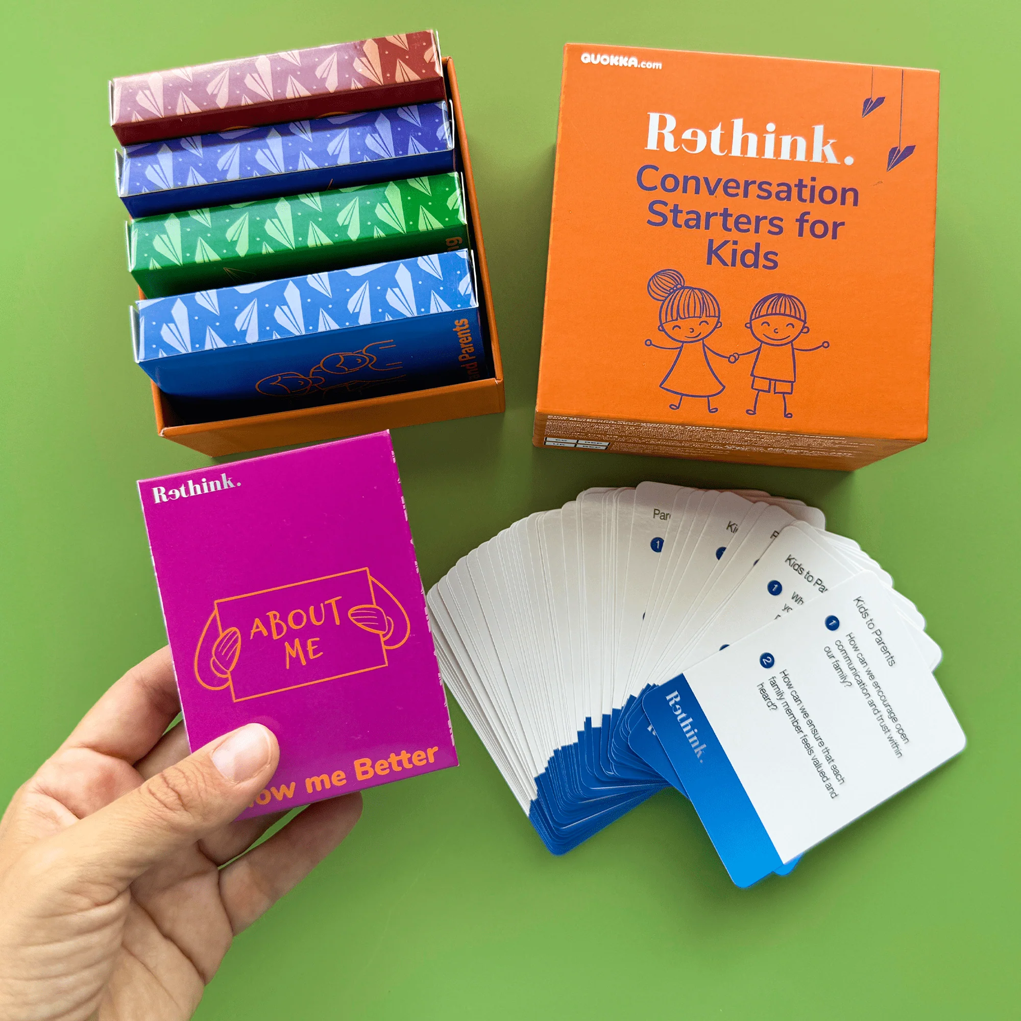 Rethink!: Conversation Starters for Kids | 250 Conversation Cards Family Pack - Image 8