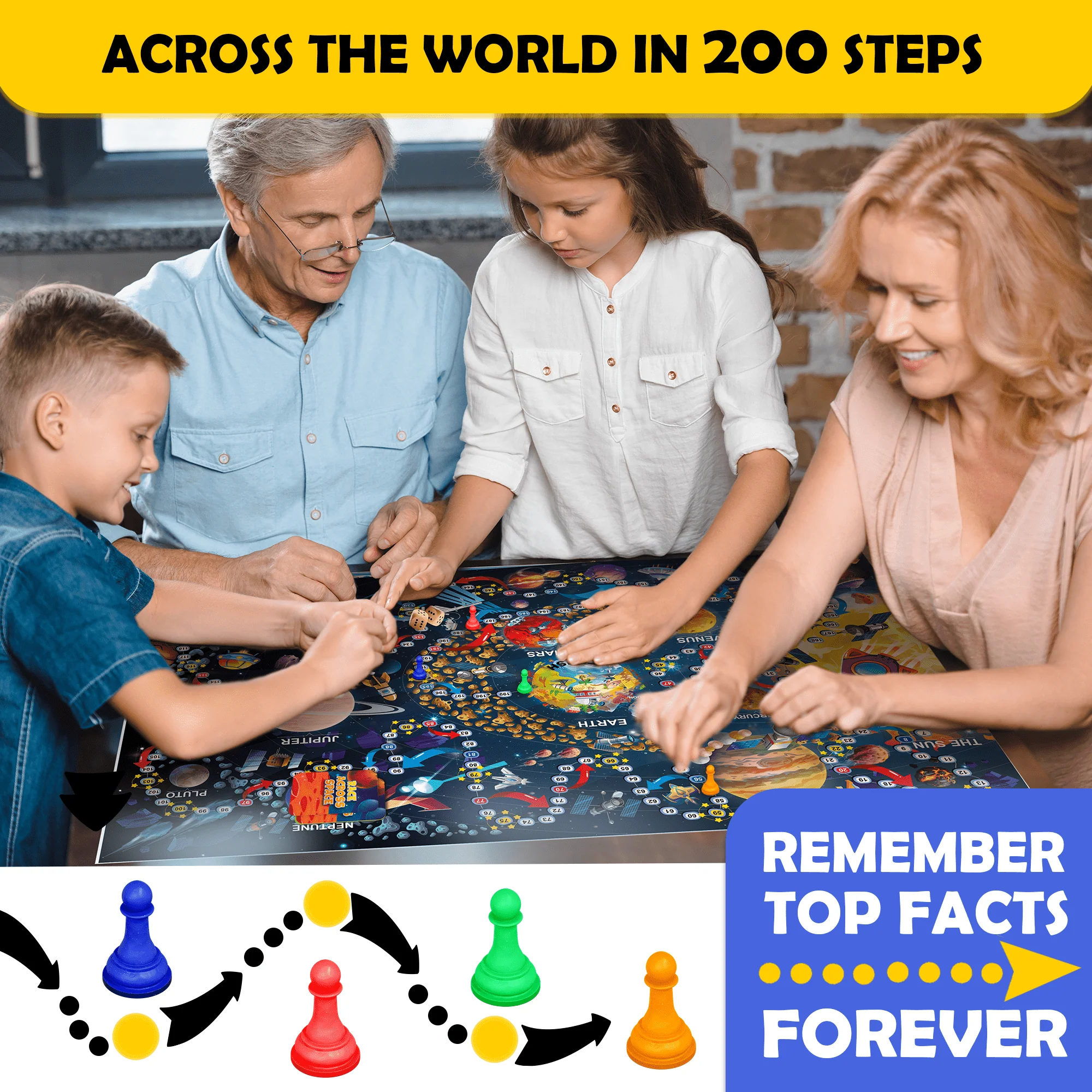 Race Across the Space for Kids 8-12 | Space Board Game - Image 4