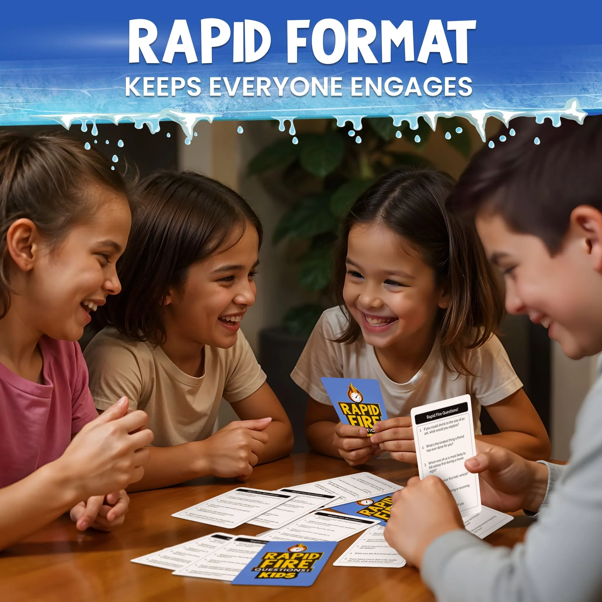 Rapid Fire Conversation Cards Game for Kids I 95 Cards - Image 3