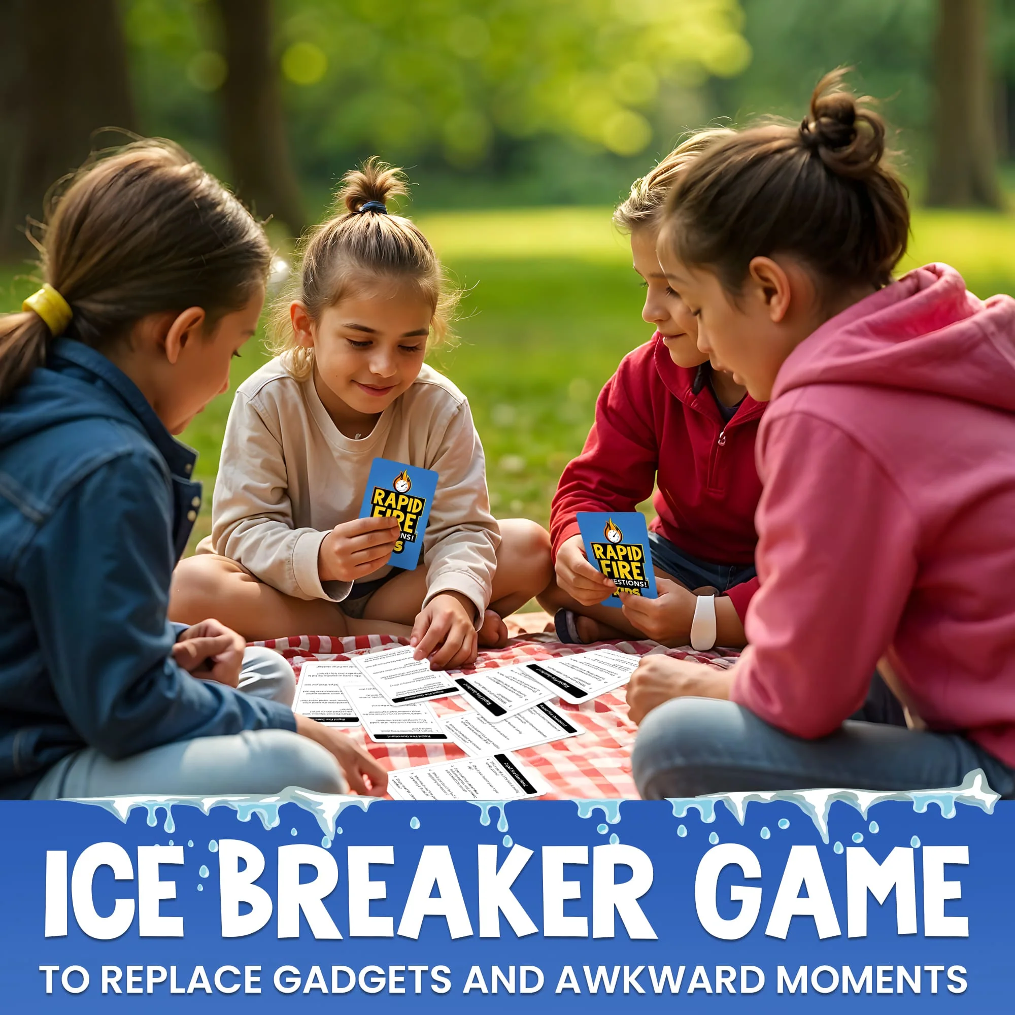Rapid Fire Conversation Cards Game for Kids I 95 Cards - Image 4