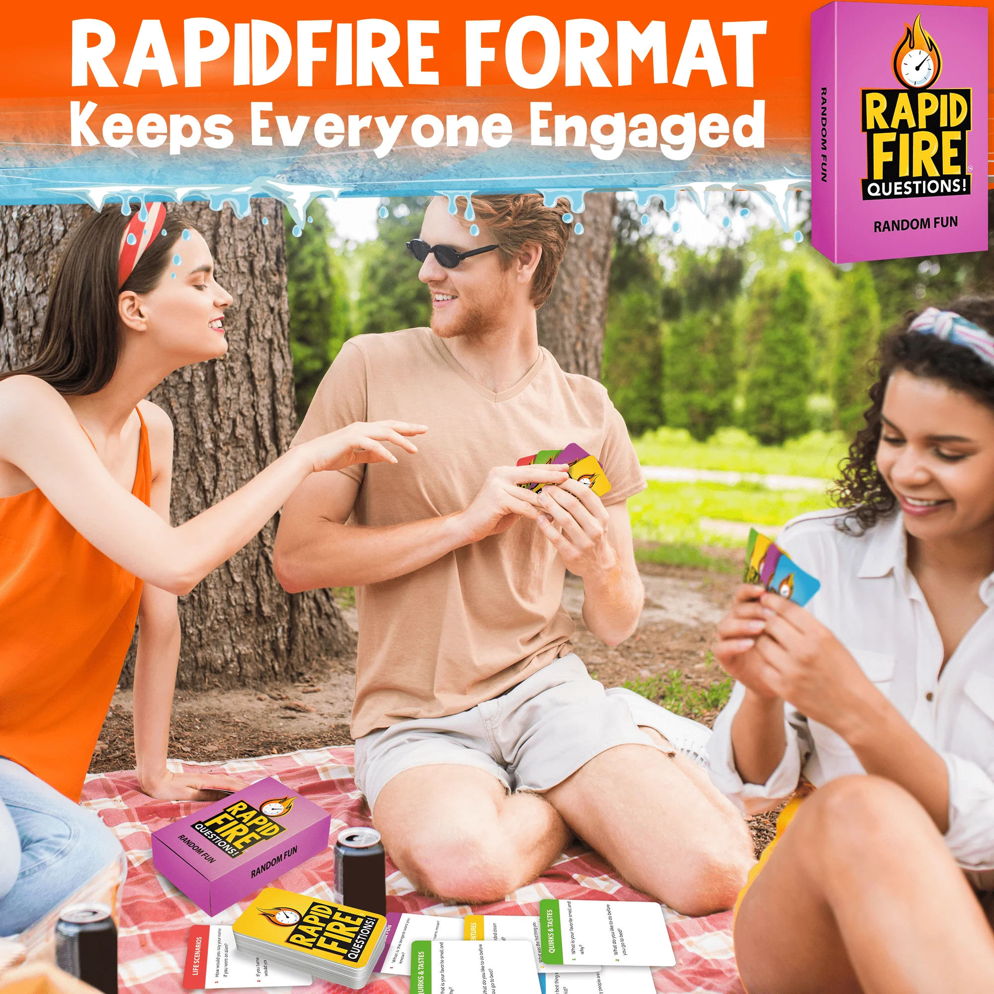 Rapid Fire Premium Family Conversation Cards | 250 Question Cards - Image 3