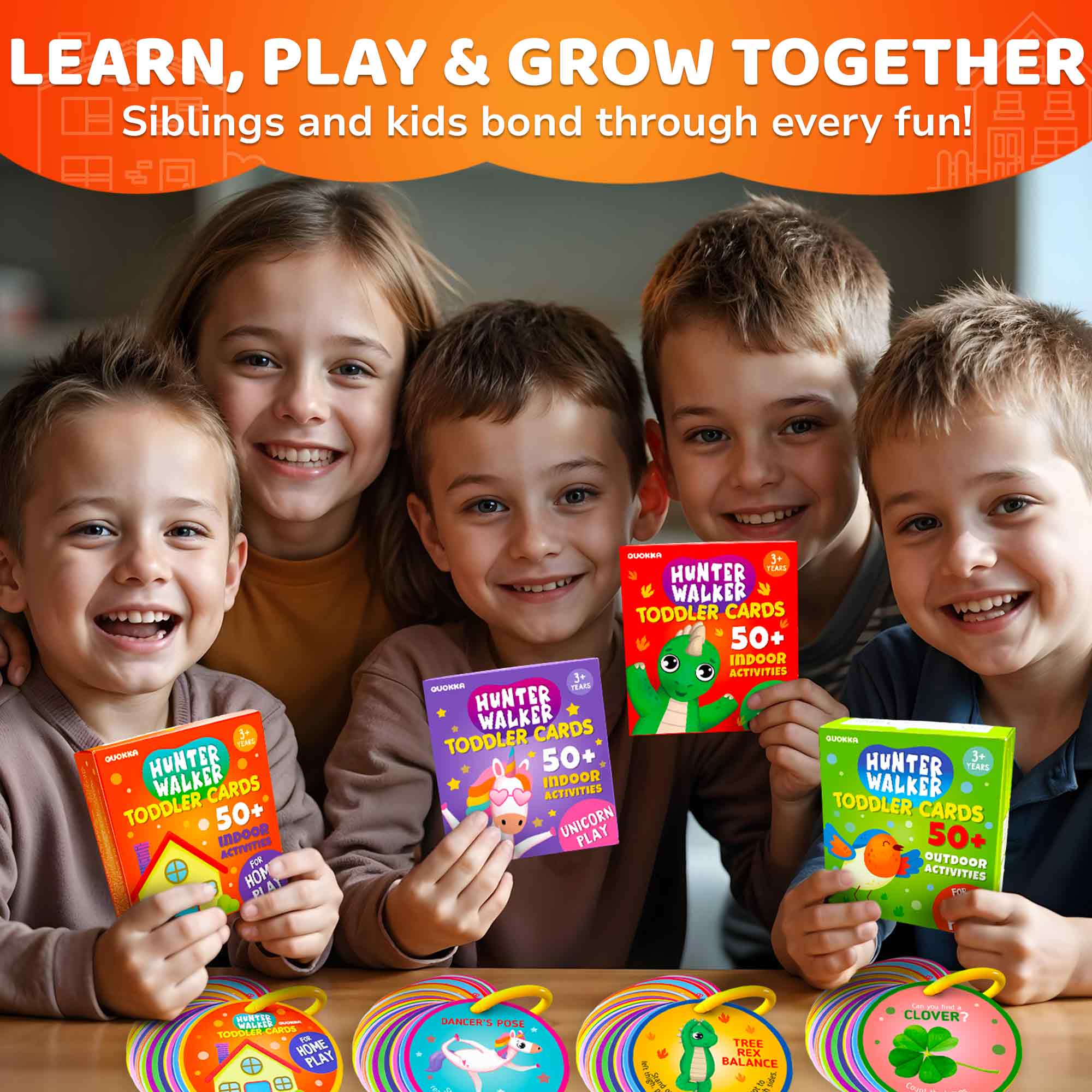 Scavenger Hunt Game for Kids - 50 Cards Activities Indoor - Image 6