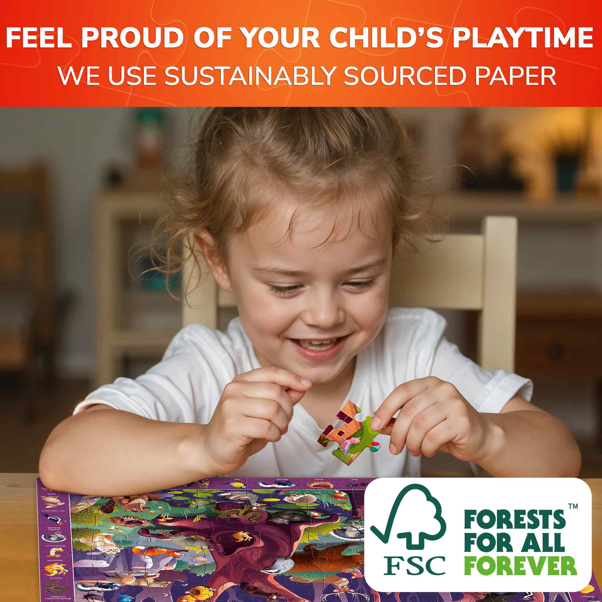 100 Pcs Search & Find Puzzles for Kids | Forest & Ocean - Image 6