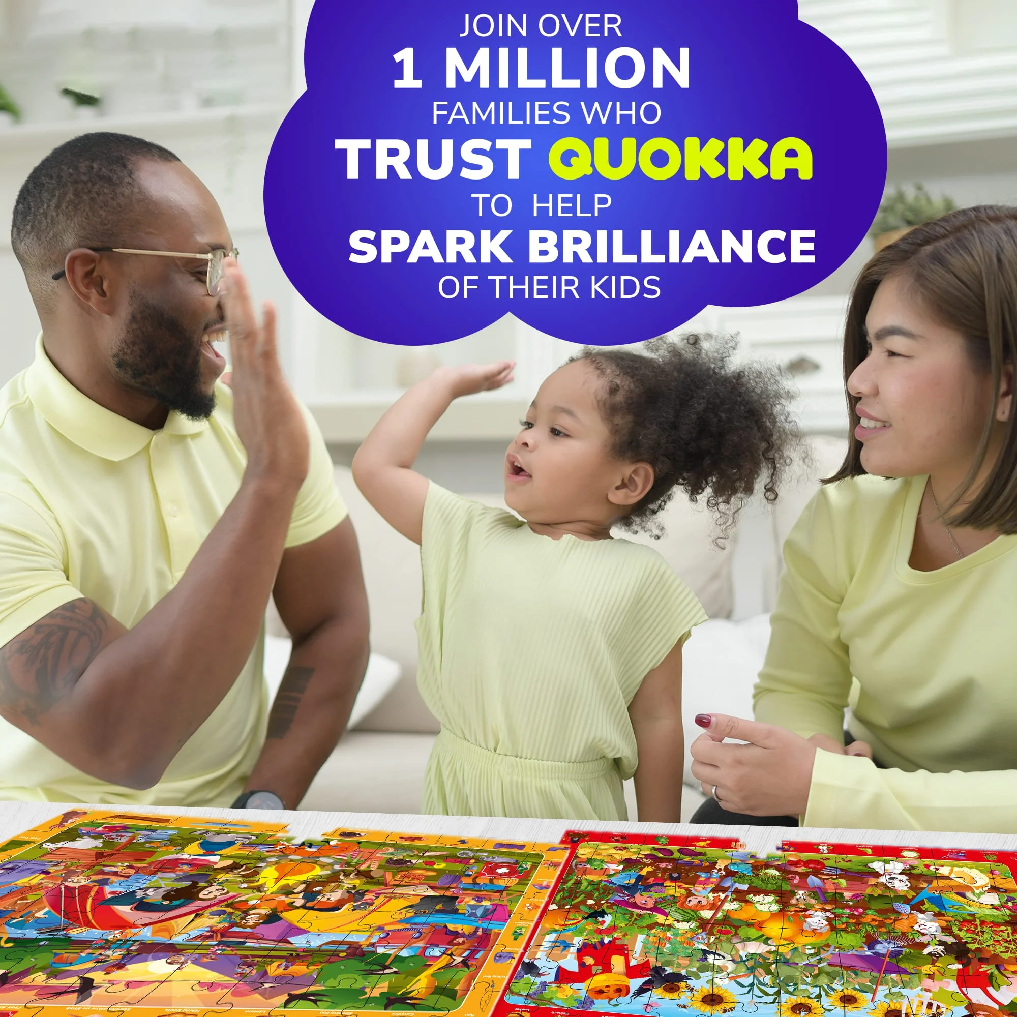 Search & Find Puzzle 4x60 Pcs for Kids | Birds, Camping, Garden - Image 2