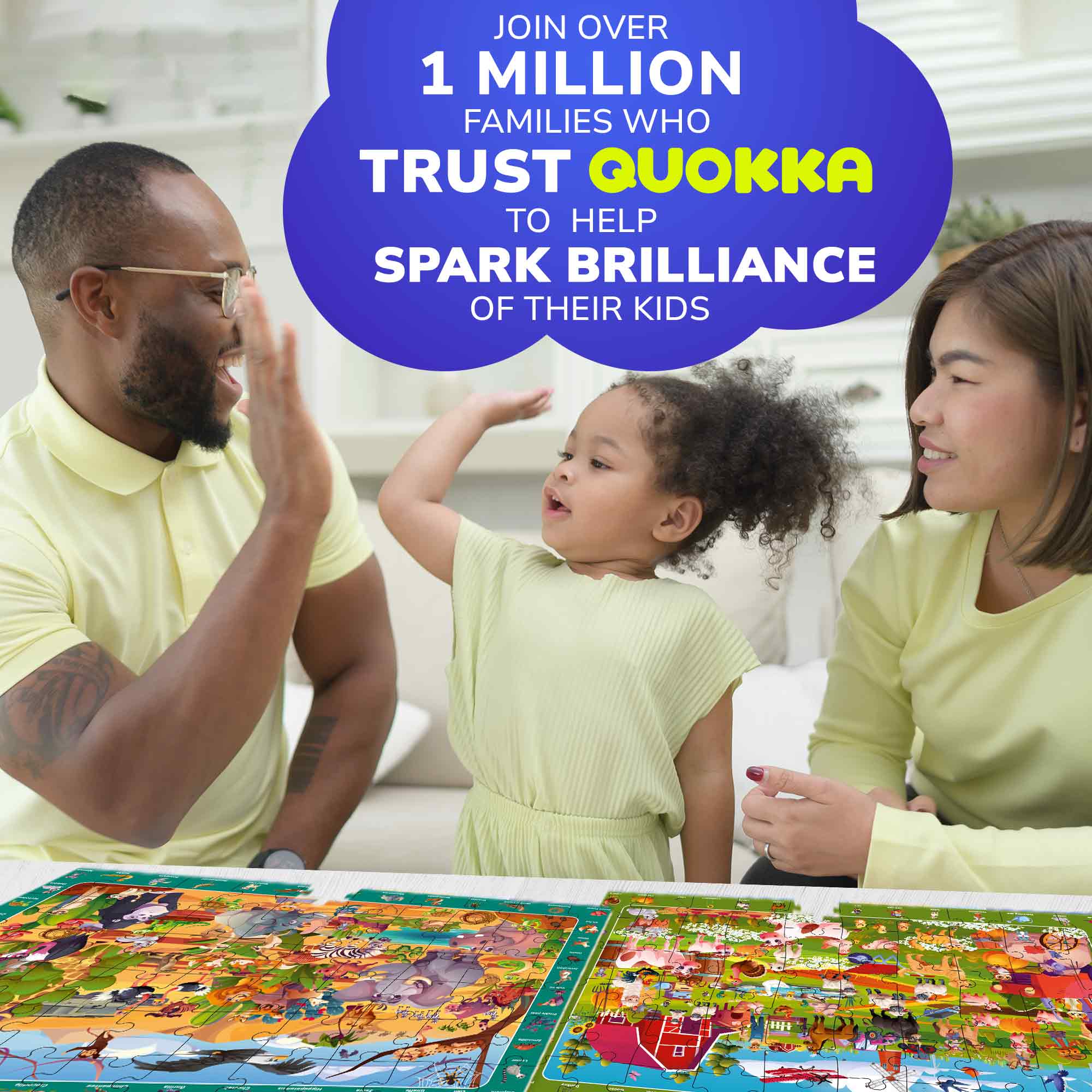 Search & Find Puzzle 4x60 Pcs for Kids | Pets, Mountains Animals - Image 2