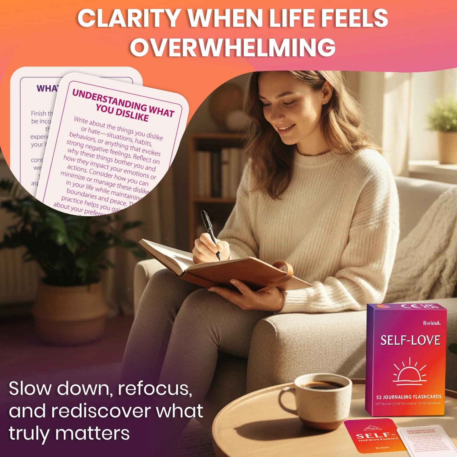 Self-Love: 52 Journaling Flashcards for Reflection & Self-Discovery - Image 3