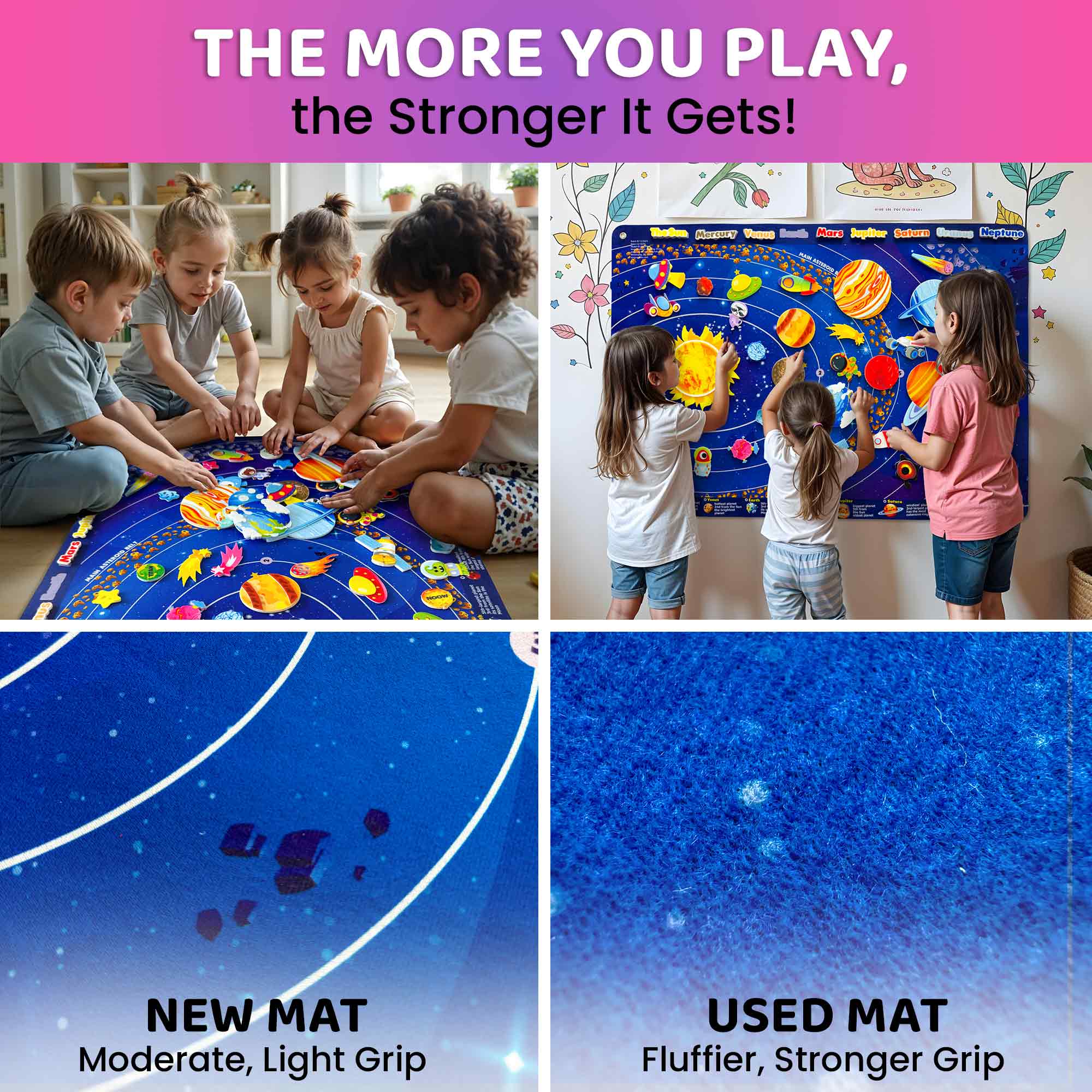 Space Felt Board for Kids | Educational Flannel Toy - Image 4