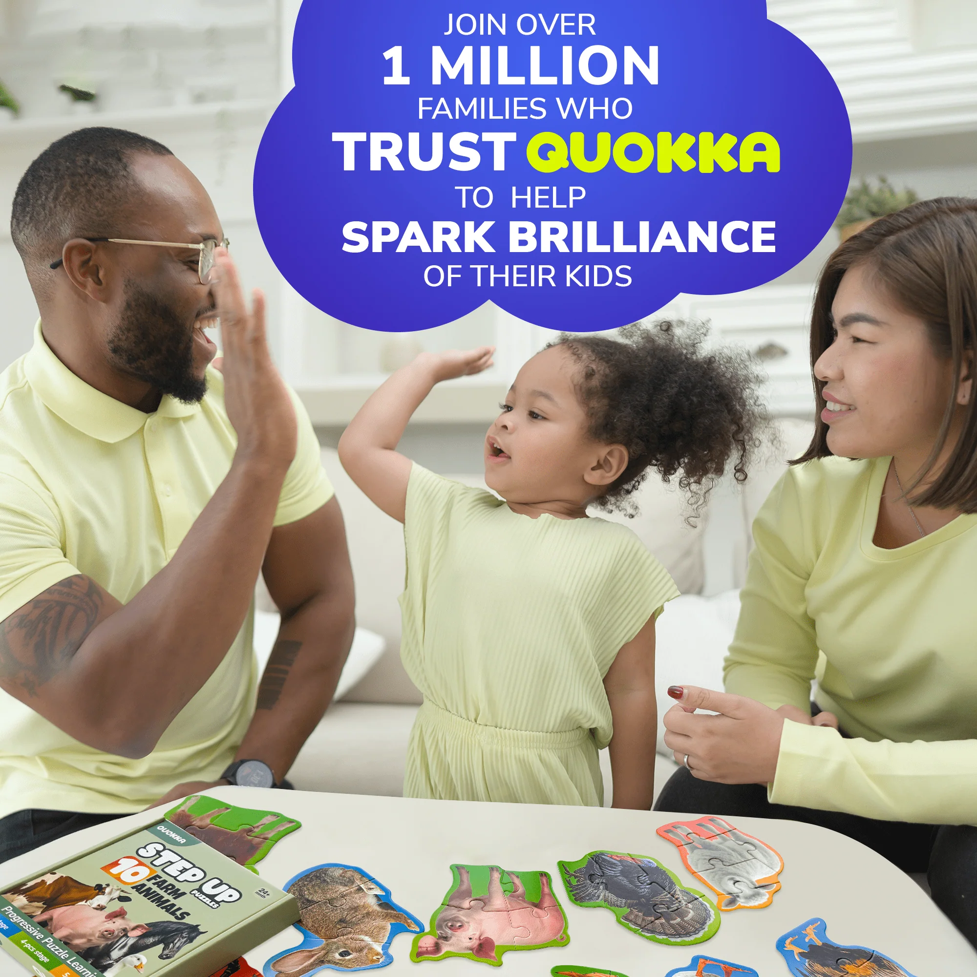 40 Piece Step Up Puzzles for Toddlers | Farm Animals - Image 5
