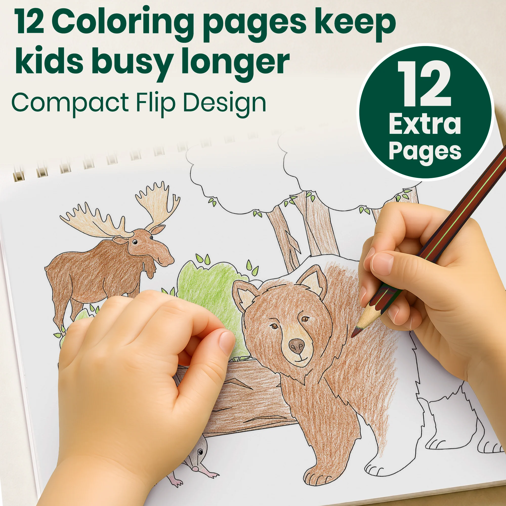 Sticker Book for Kids Farm & Forest - Draw & Stick Creative Workbook - Image 6