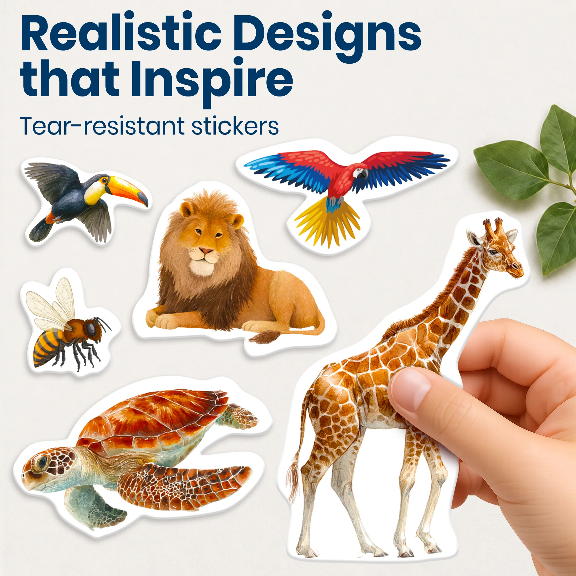 Sticker Book for Kids Realistic Animals - Draw & Stick Creative Workbook - Image 3