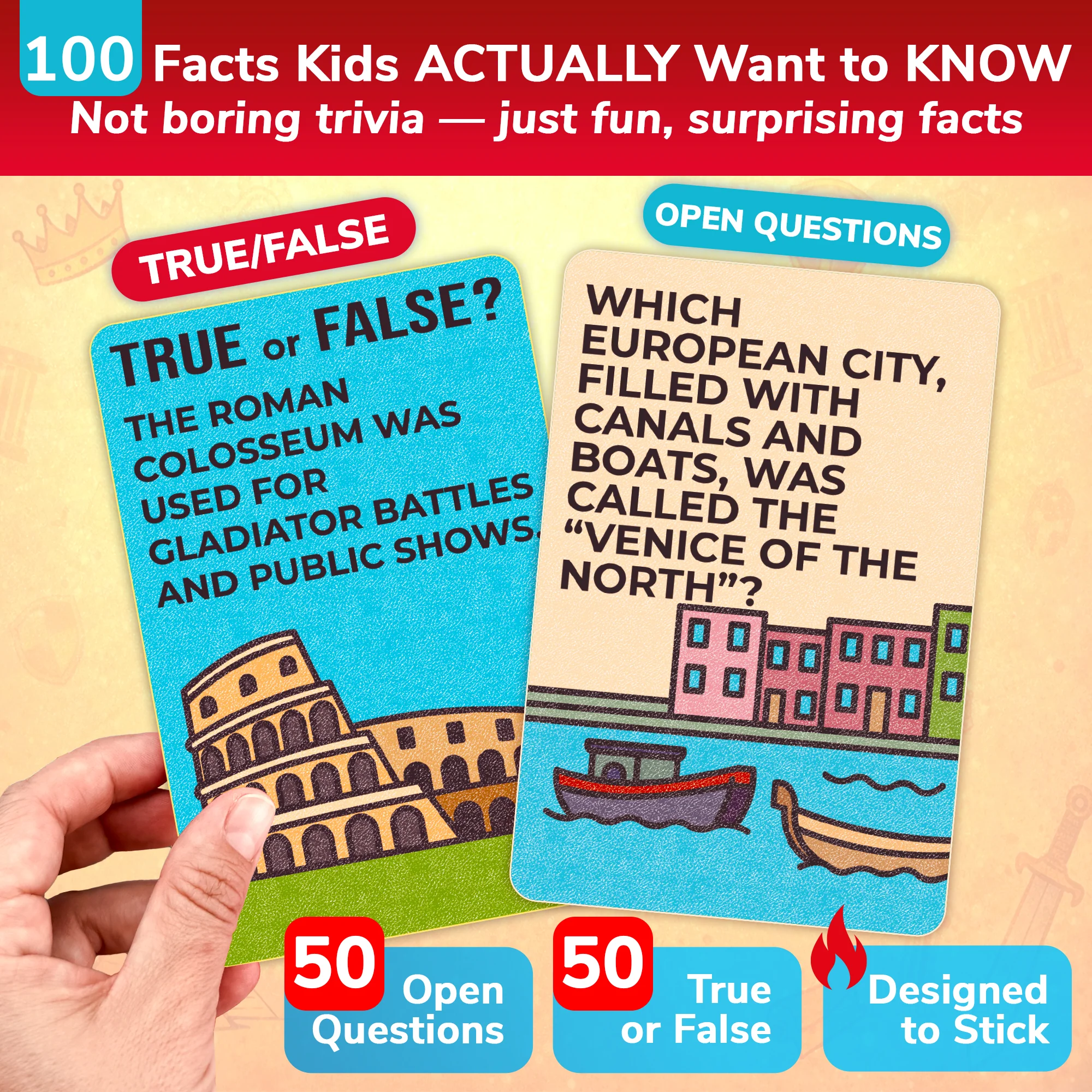 Trivia Card Game for Kids ā History Facts & World History - Image 2