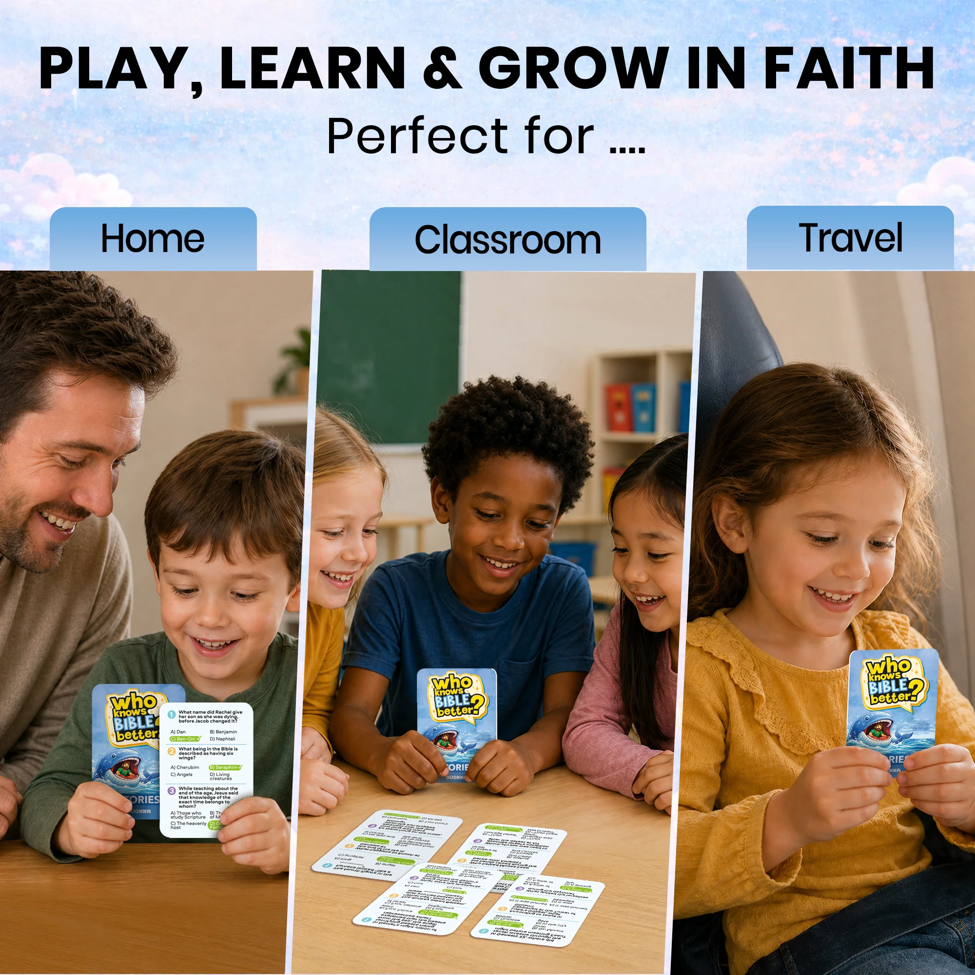 Trivia Card Game - Who Knows Bible Better? Bible Stories - Image 5